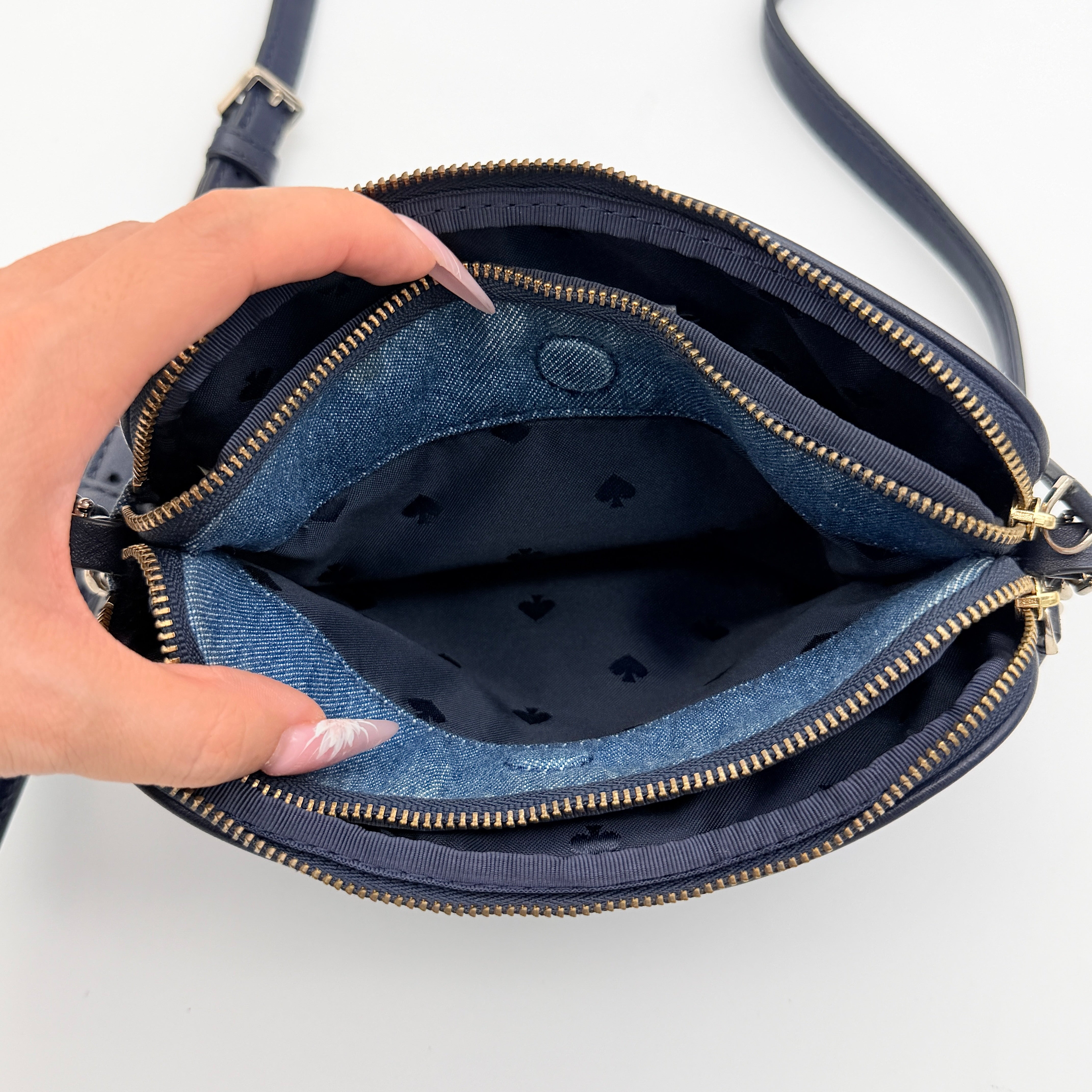 Kate Spade New York Briar Lane Quilted Denim Kendall Crossbody Bag