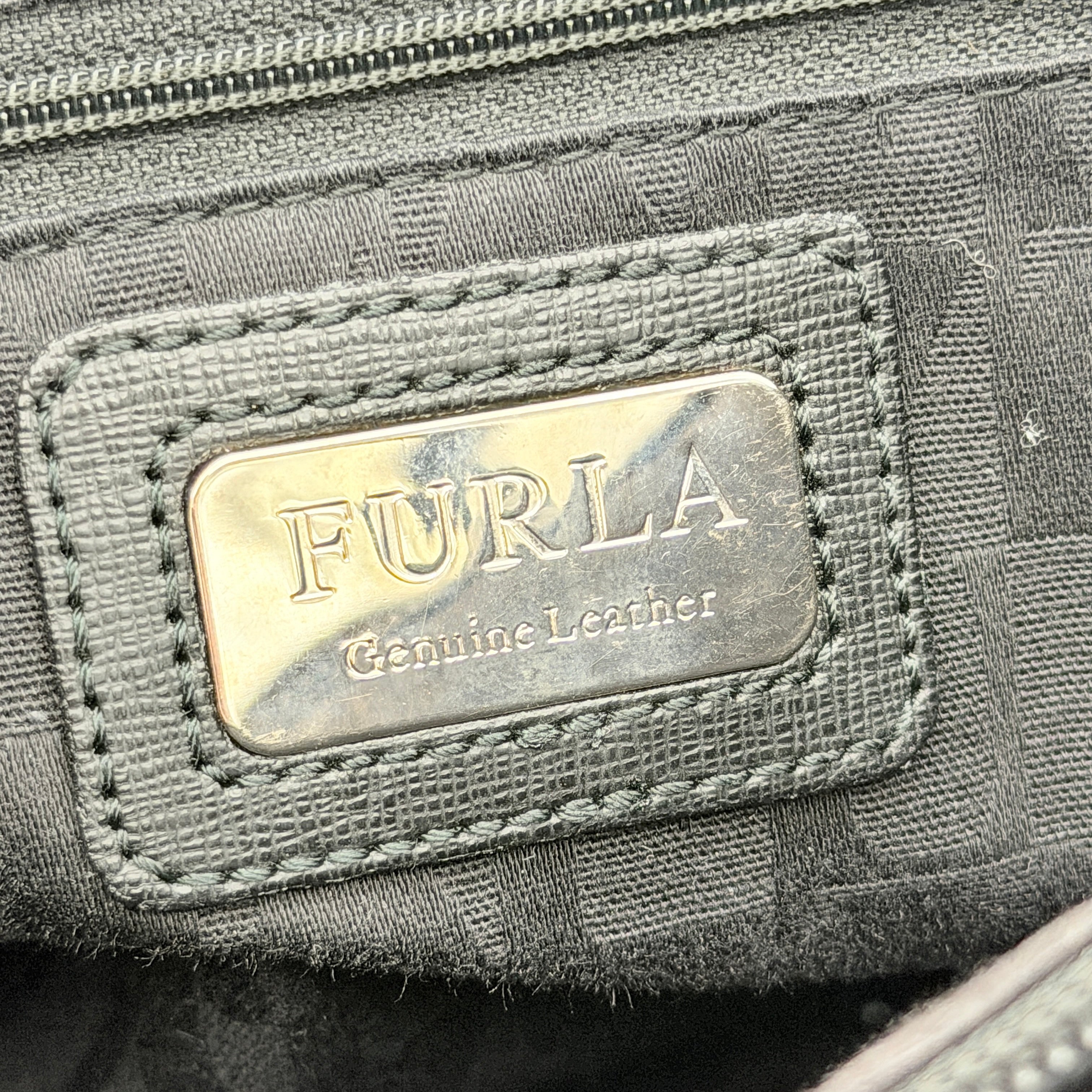 Furla Leather Tote Bag Black