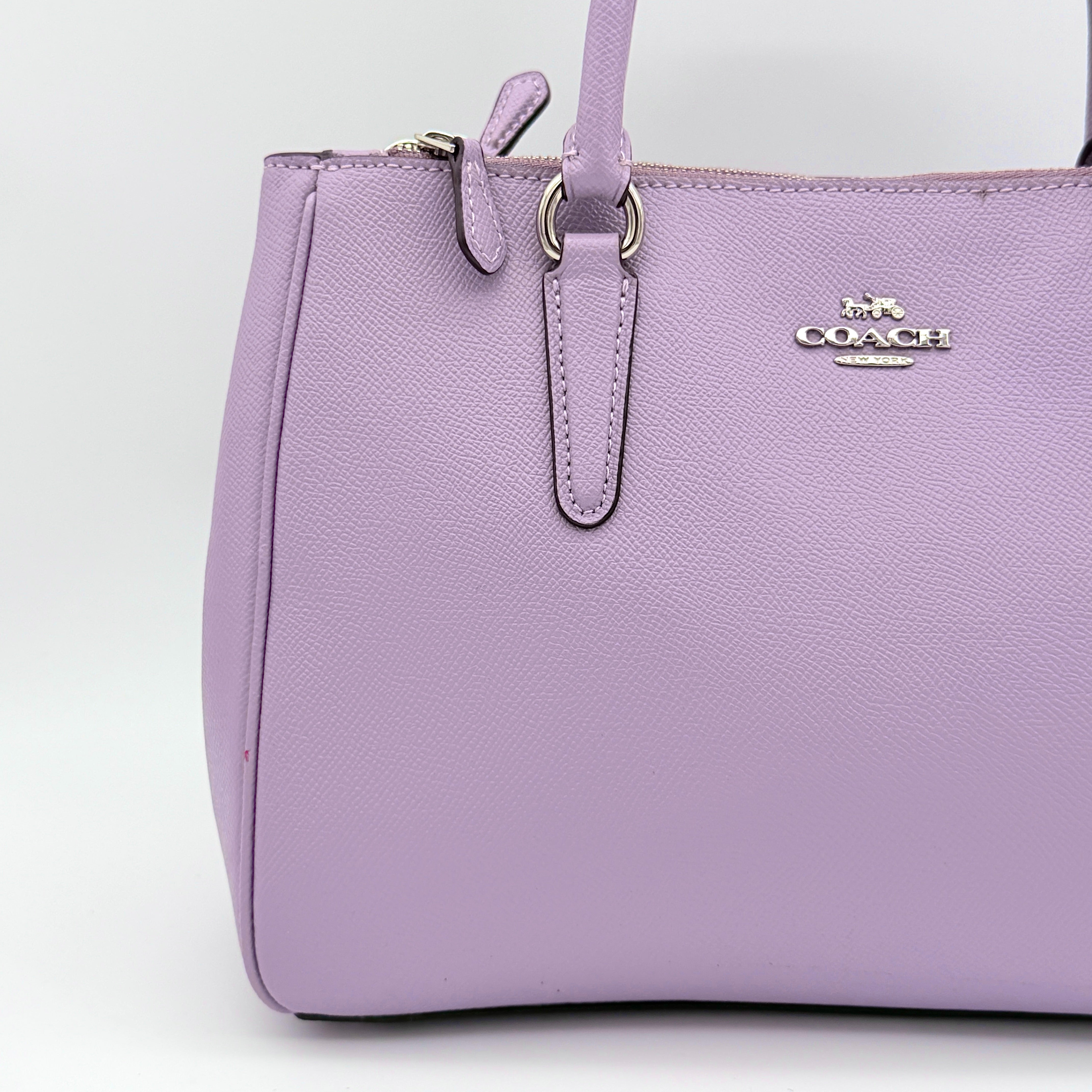 Coach 2Way Surrey Carryall Handbag Lilac Purple