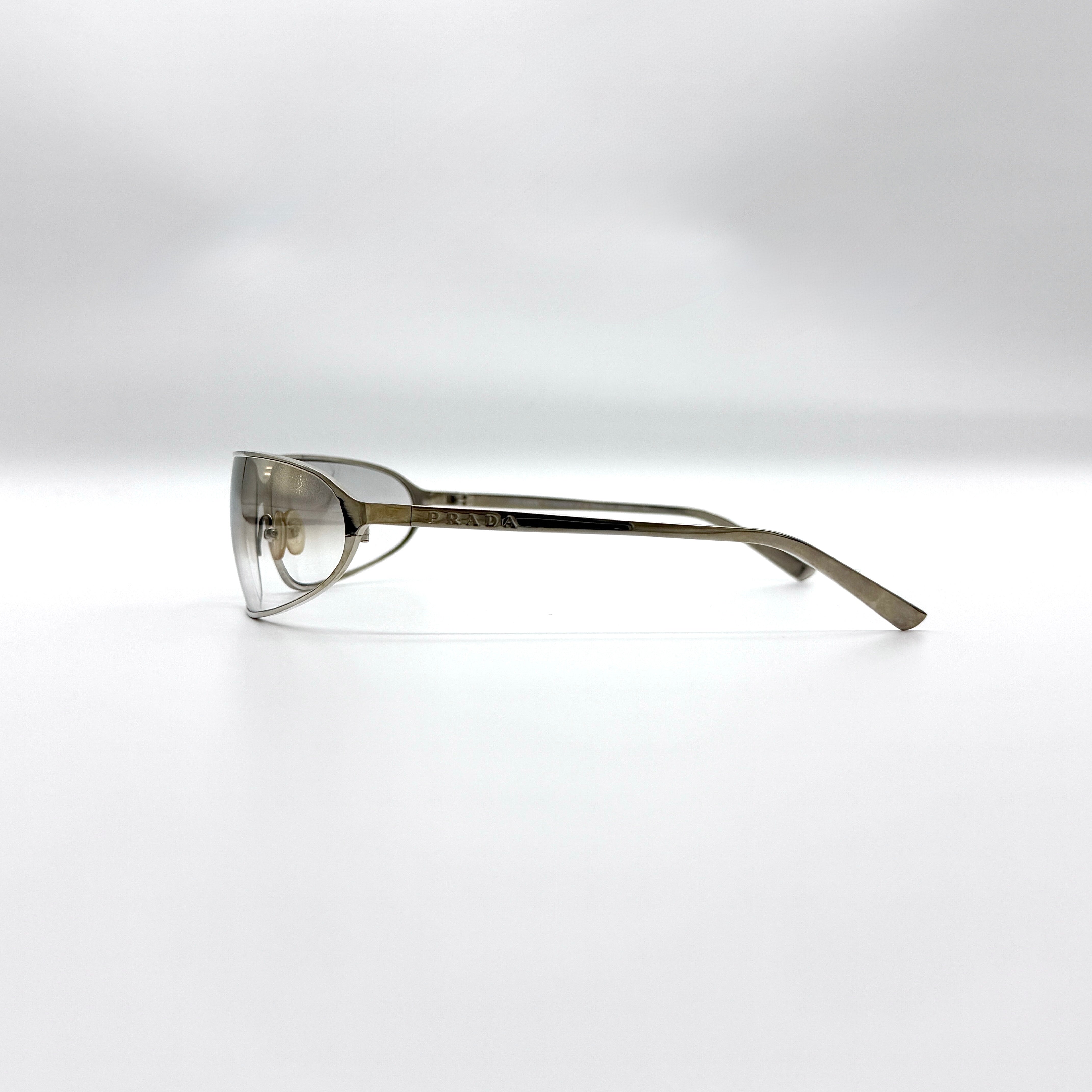 Prada Titanium Vintage Sunglasses Silver