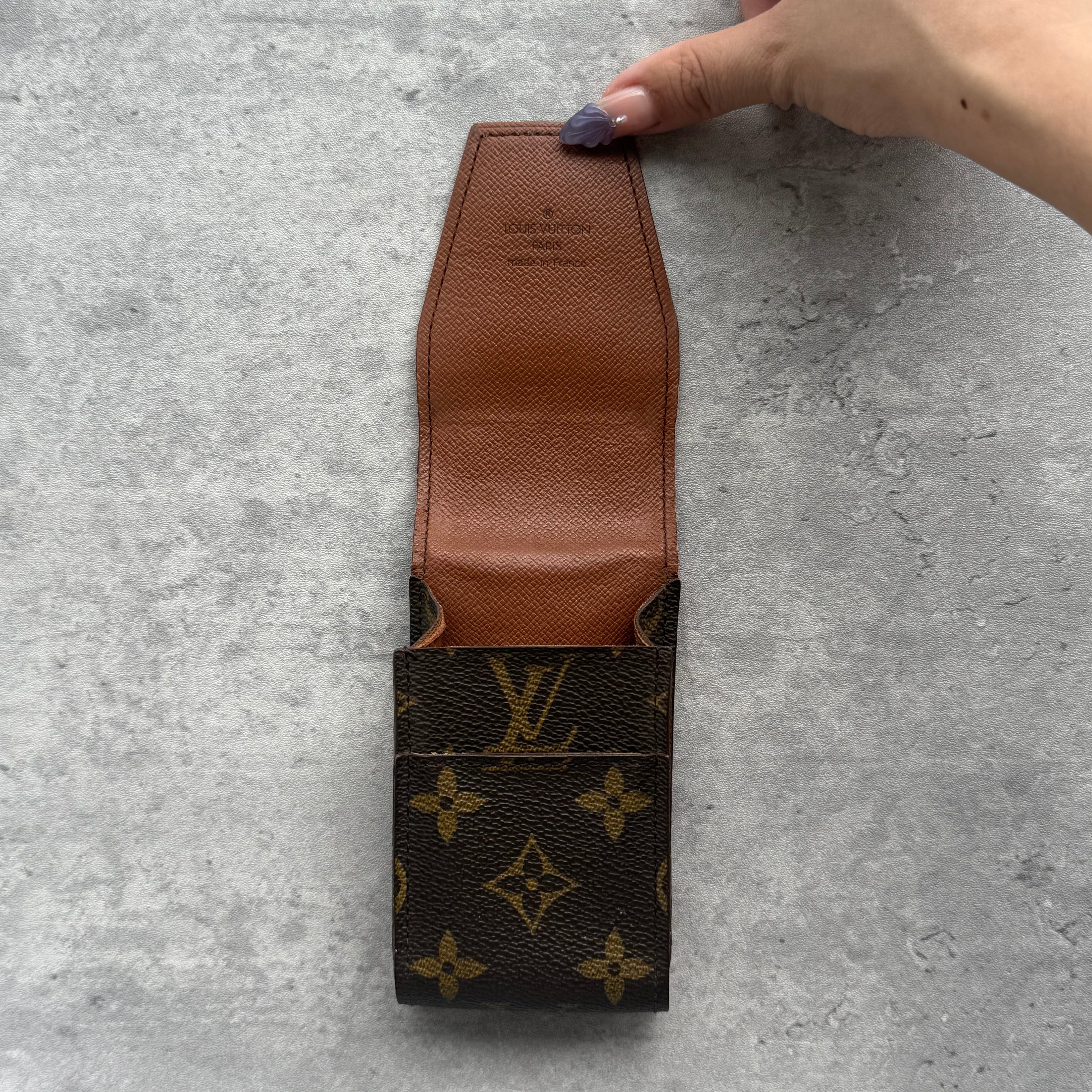 Louis Vuitton Monogram Cigarette Case Brown