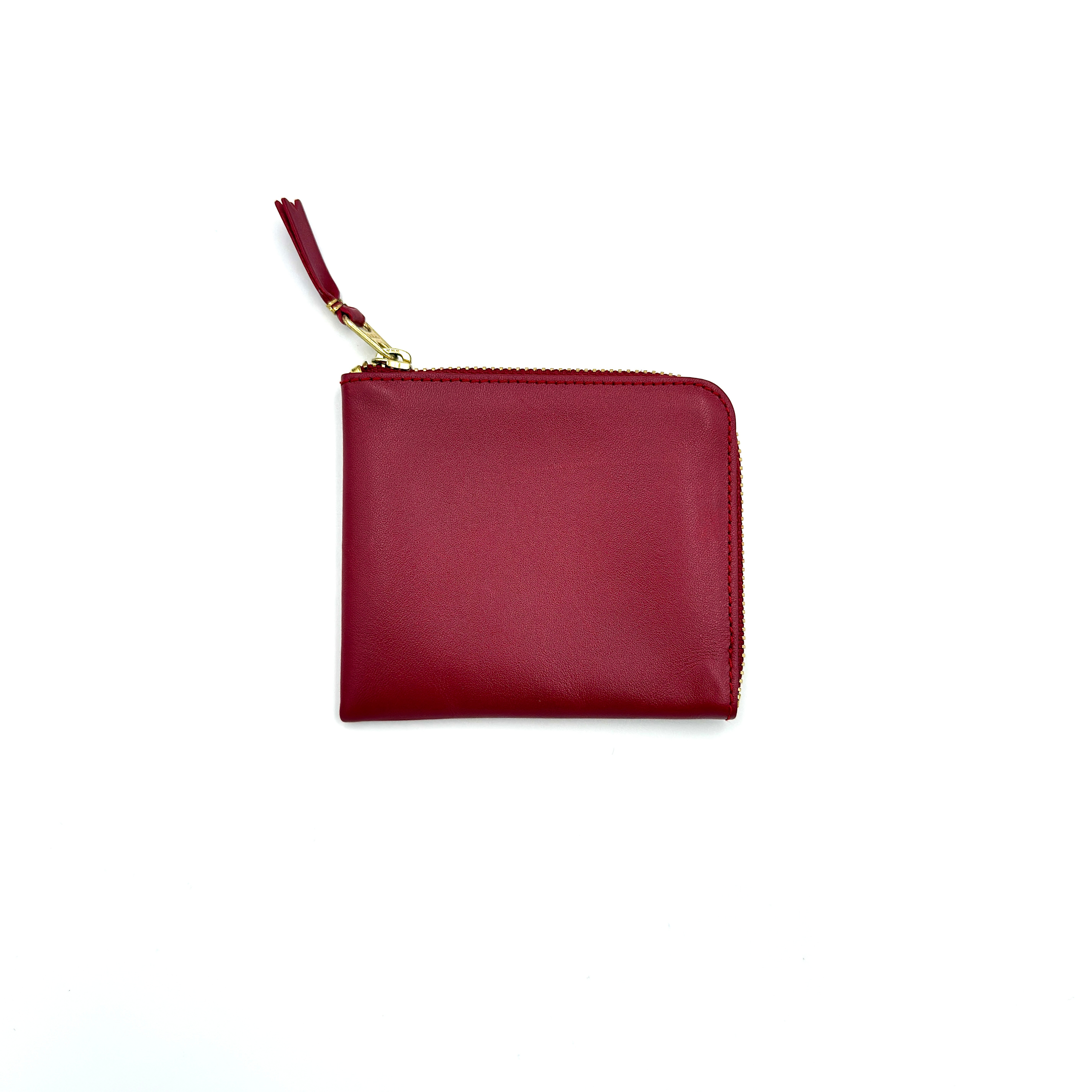 COMME des GARÇONS Zip-Around Leather Wallet Red