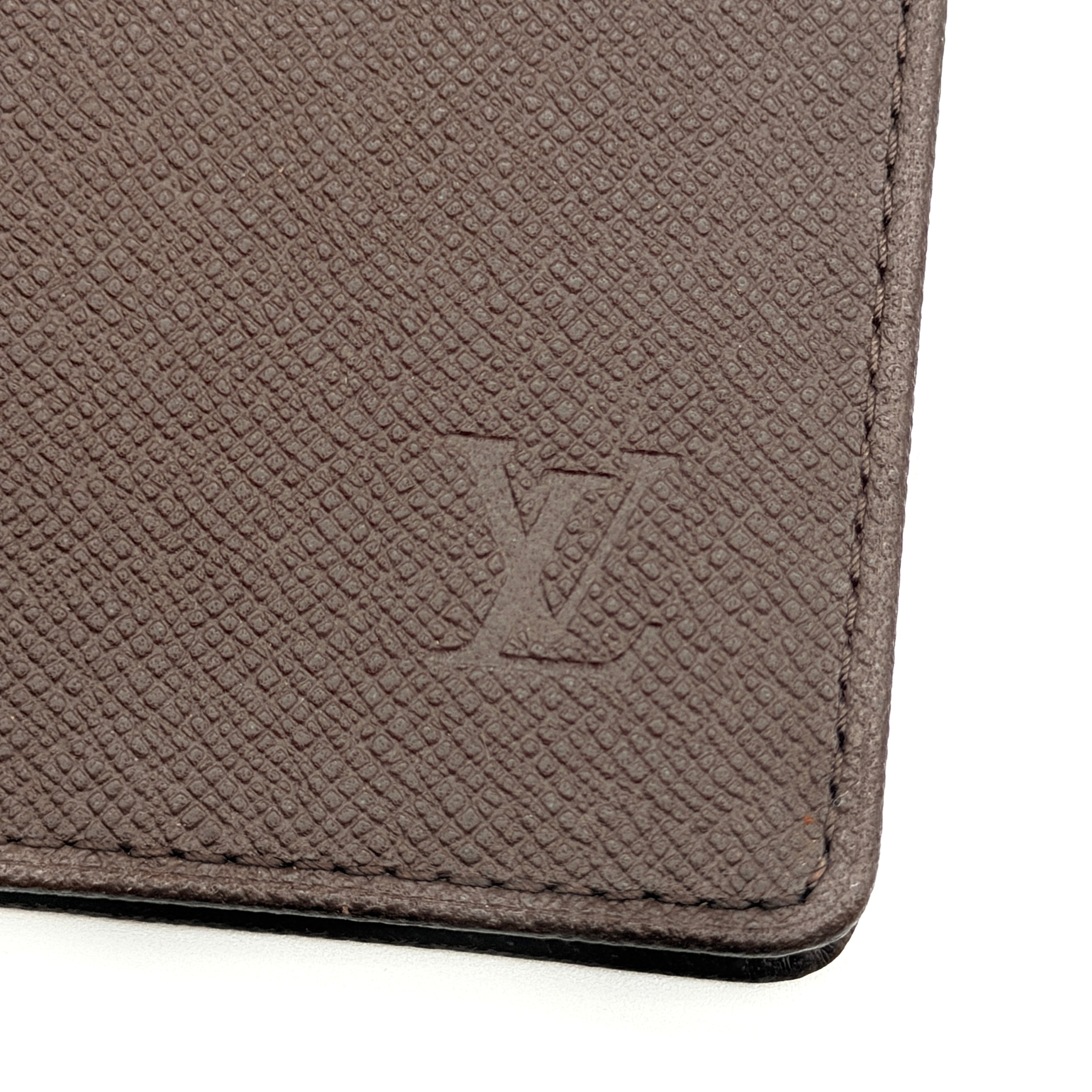 Louis Vuitton Taiga Leather Cardholder Brown