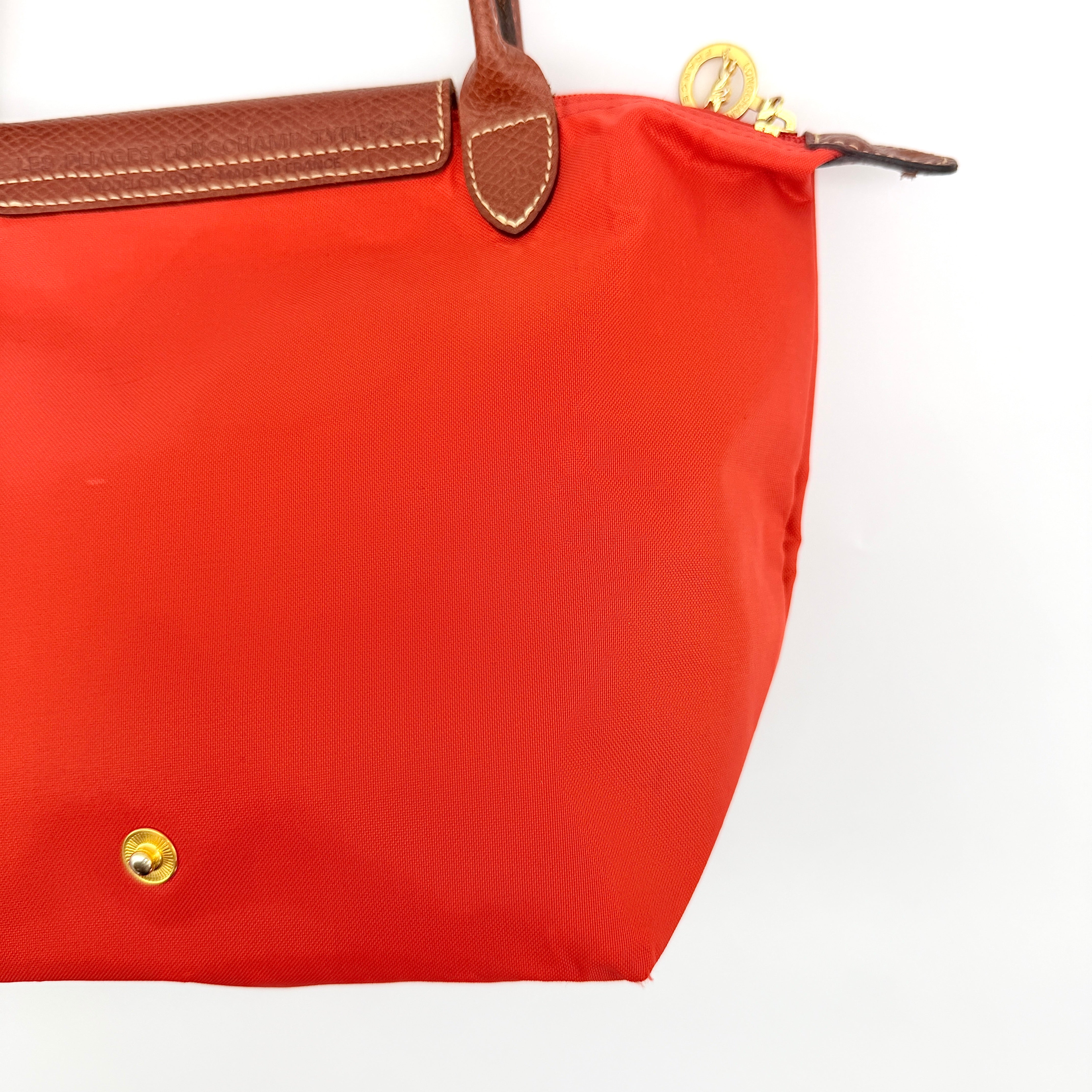 Longchamp Le Pliage Original Tote Bag Red/Brown