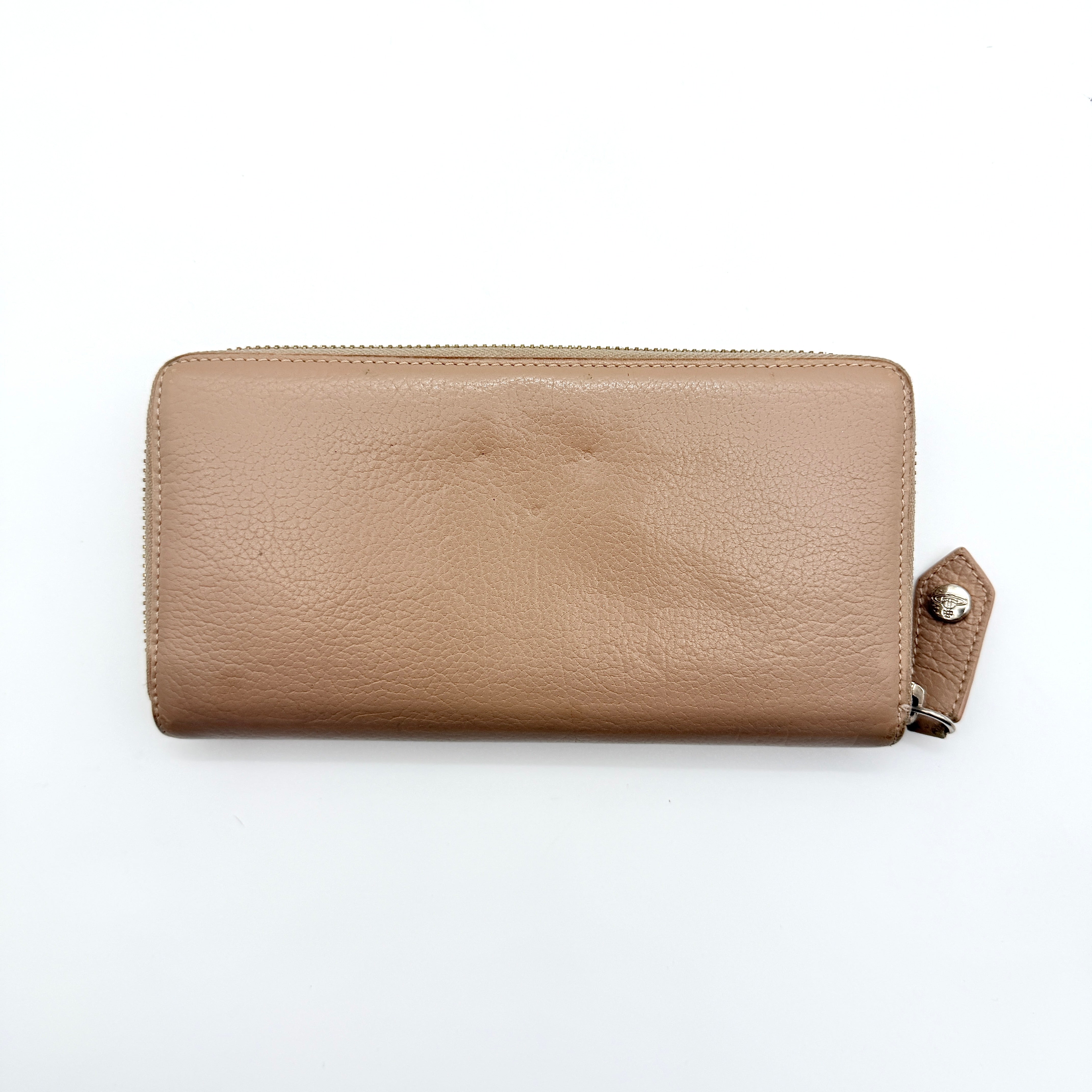 Vivienne Westwood Signature Orb Long Wallet Beige