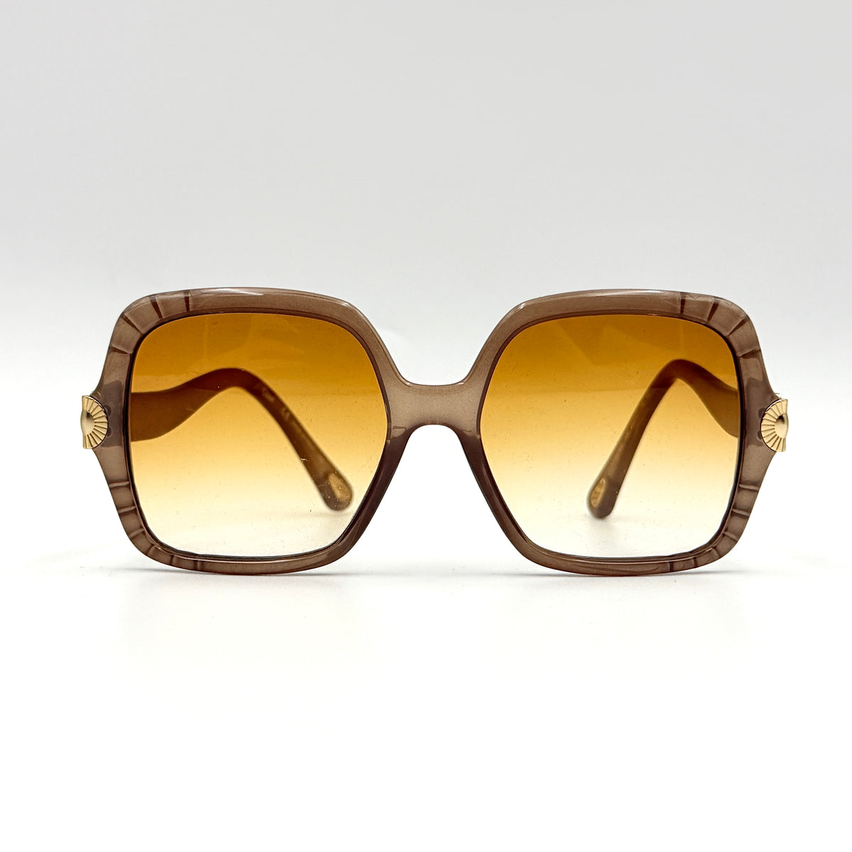 Chloe CE746S Heart Square Sunglasses Brown/Gold