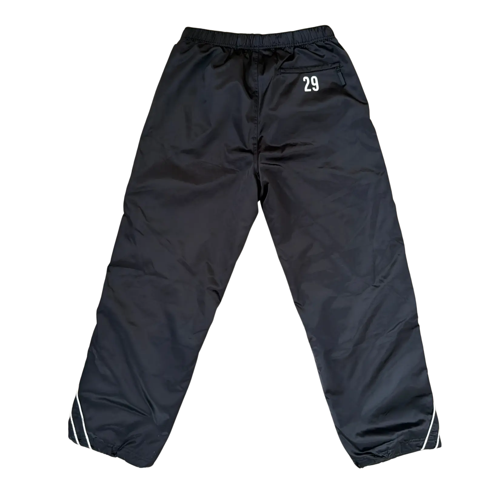 (M) Supreme Satin Track Pant Black (SS25)