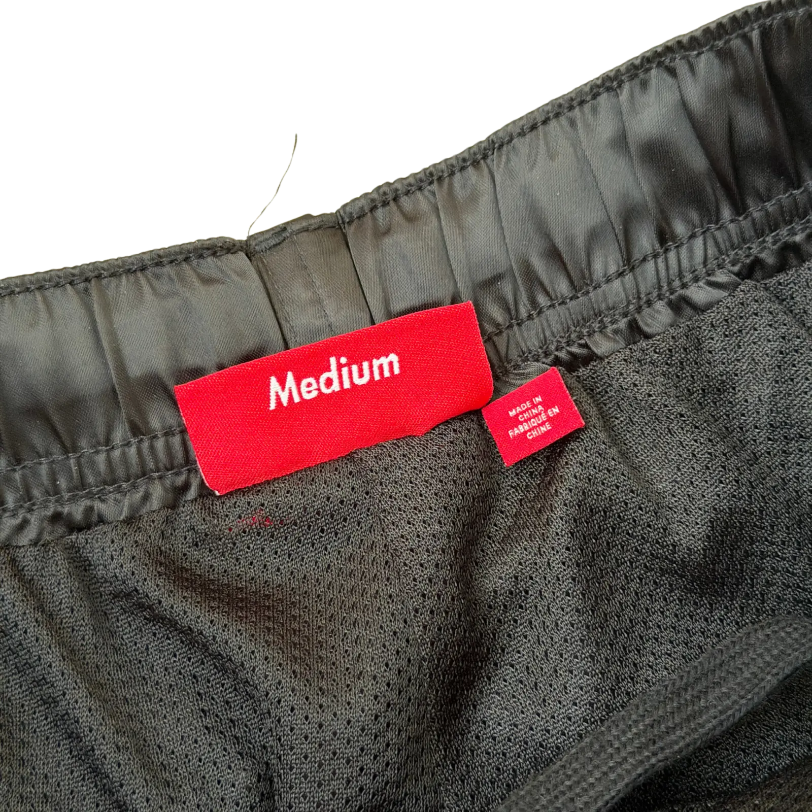 (M) Supreme Satin Track Pant Black (SS25)