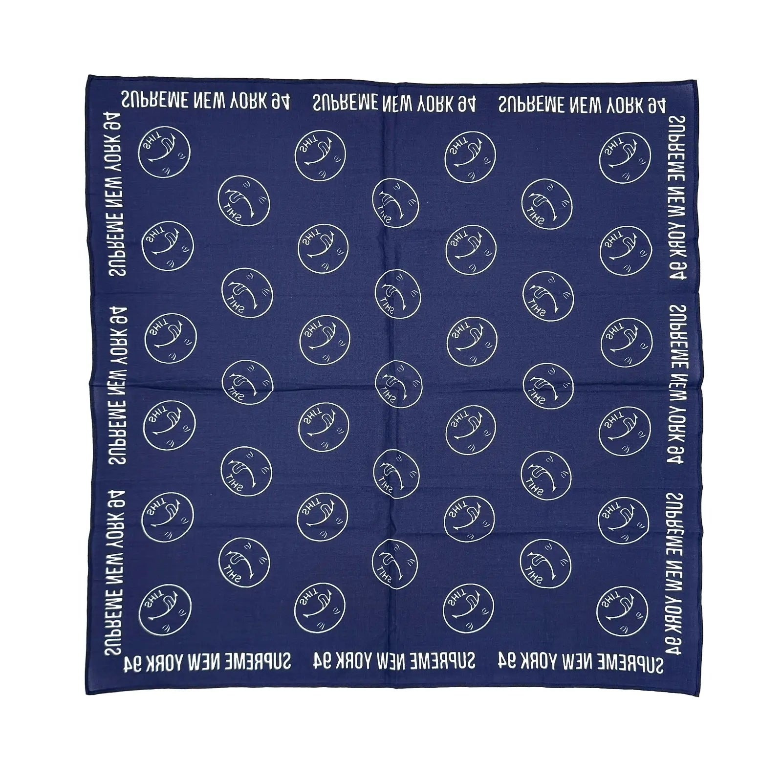 Supreme New York 94 Shit Bandana Navy Blue