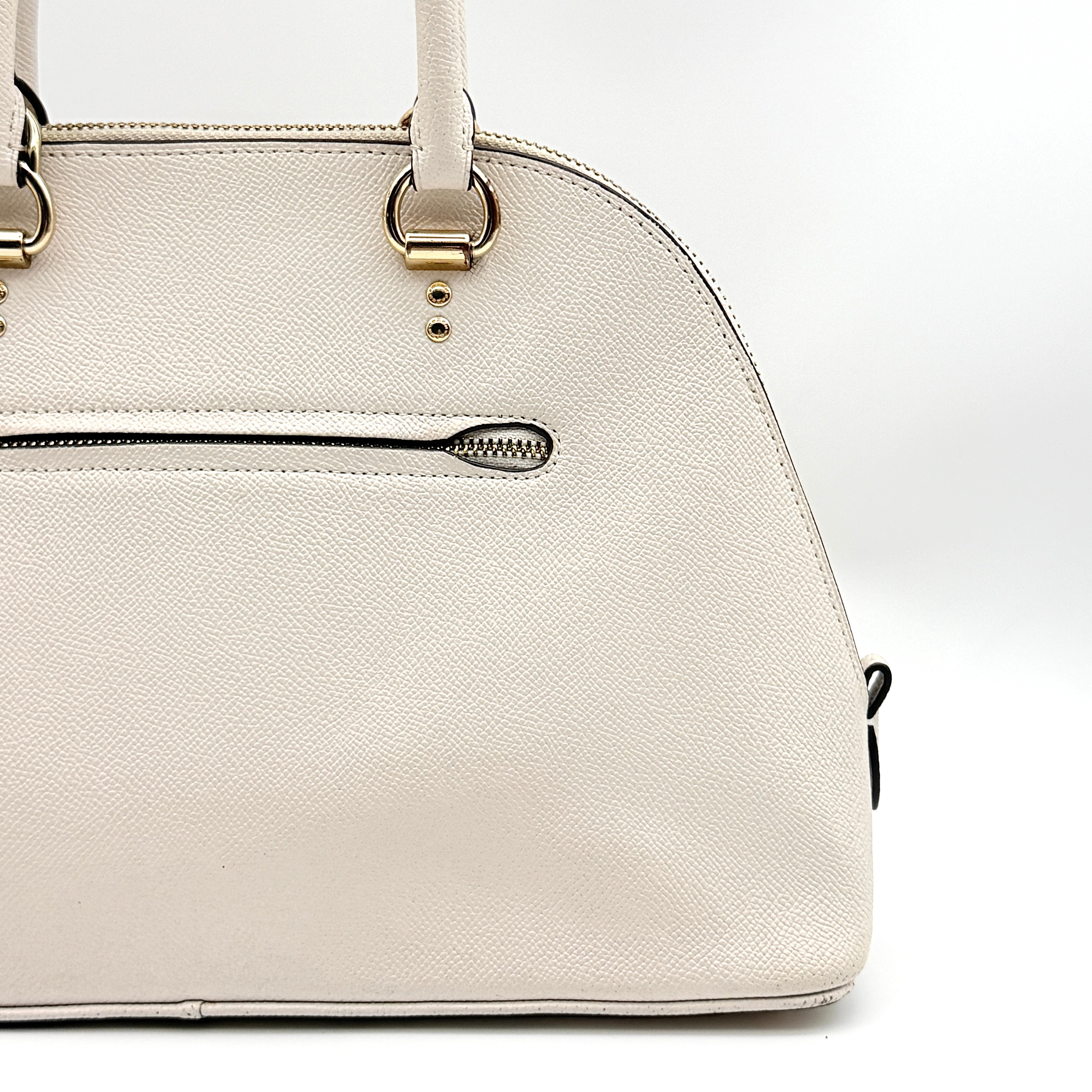 Coach Katy Satchel Handbag Ivory