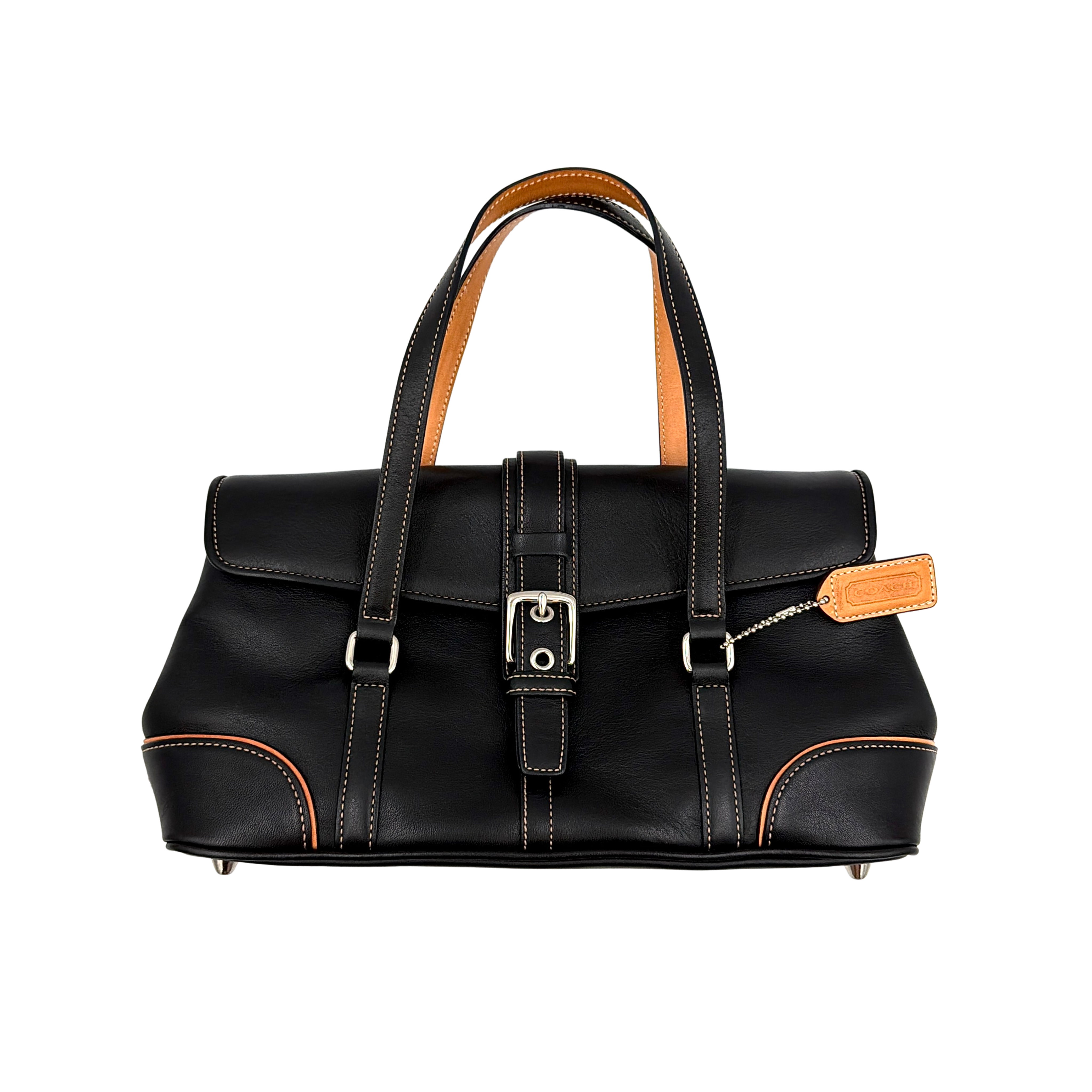 Coach Y2K Hamptons Satchel Shoulder Bag Black