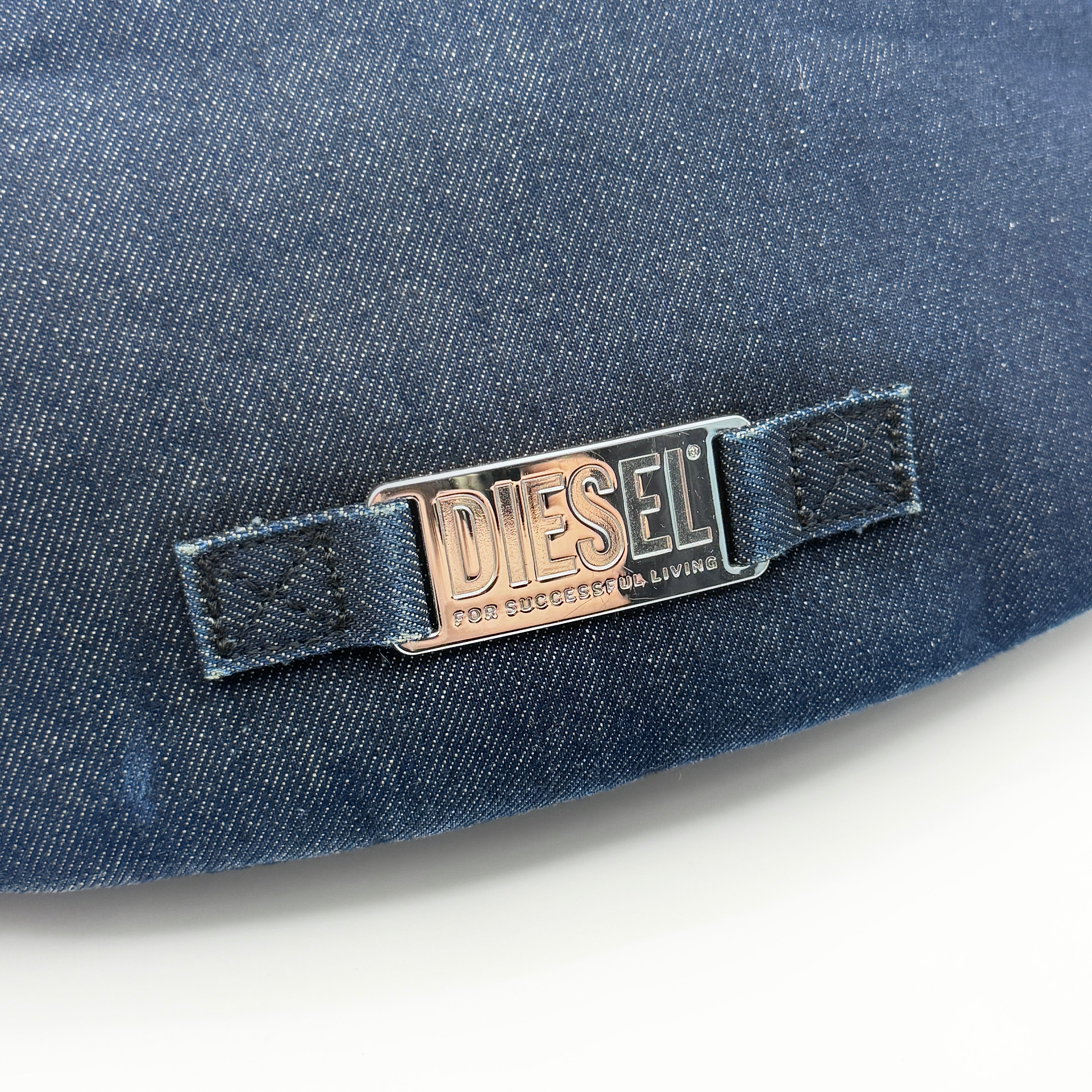 Diesel Logo Belt Bag Denim Blue
