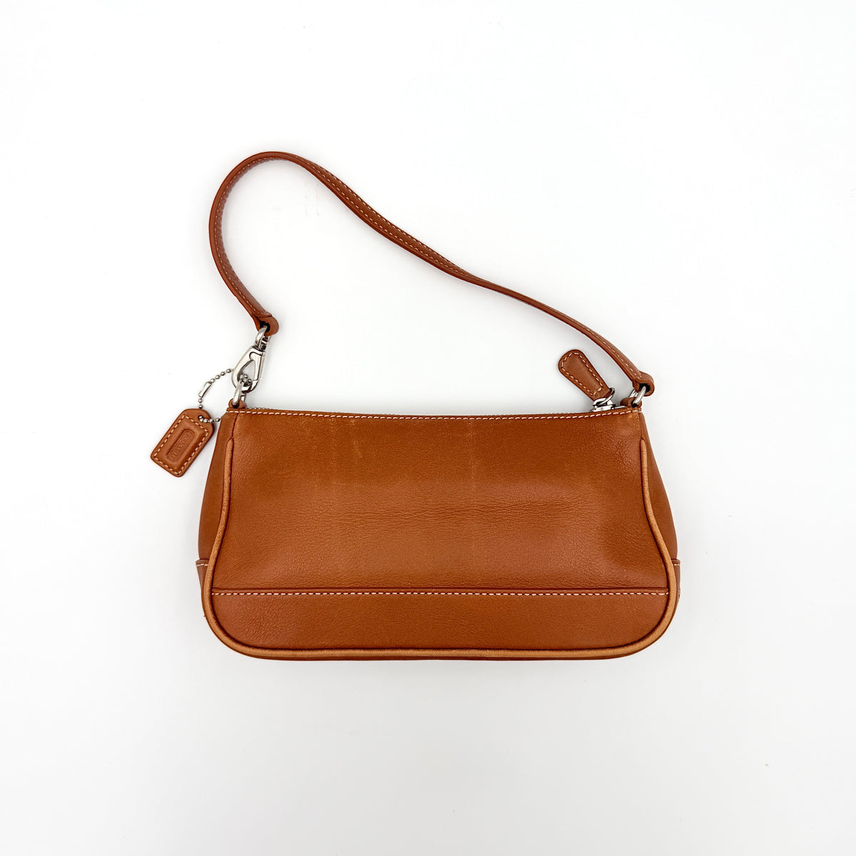 Coach Y2K Demi Leather Shoulder Bag Brown