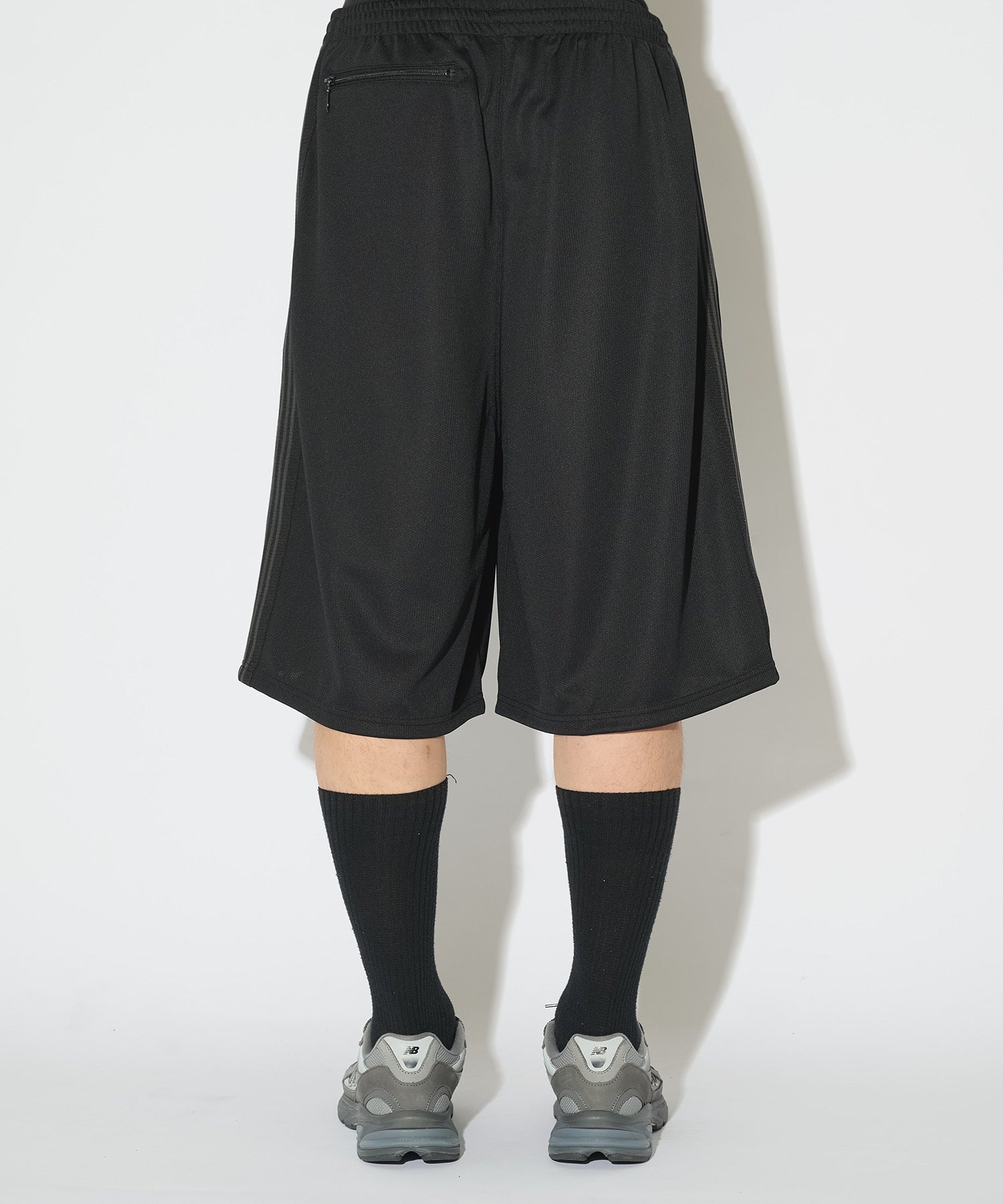 Needles H.D. Poly Mesh Track Shorts Black
