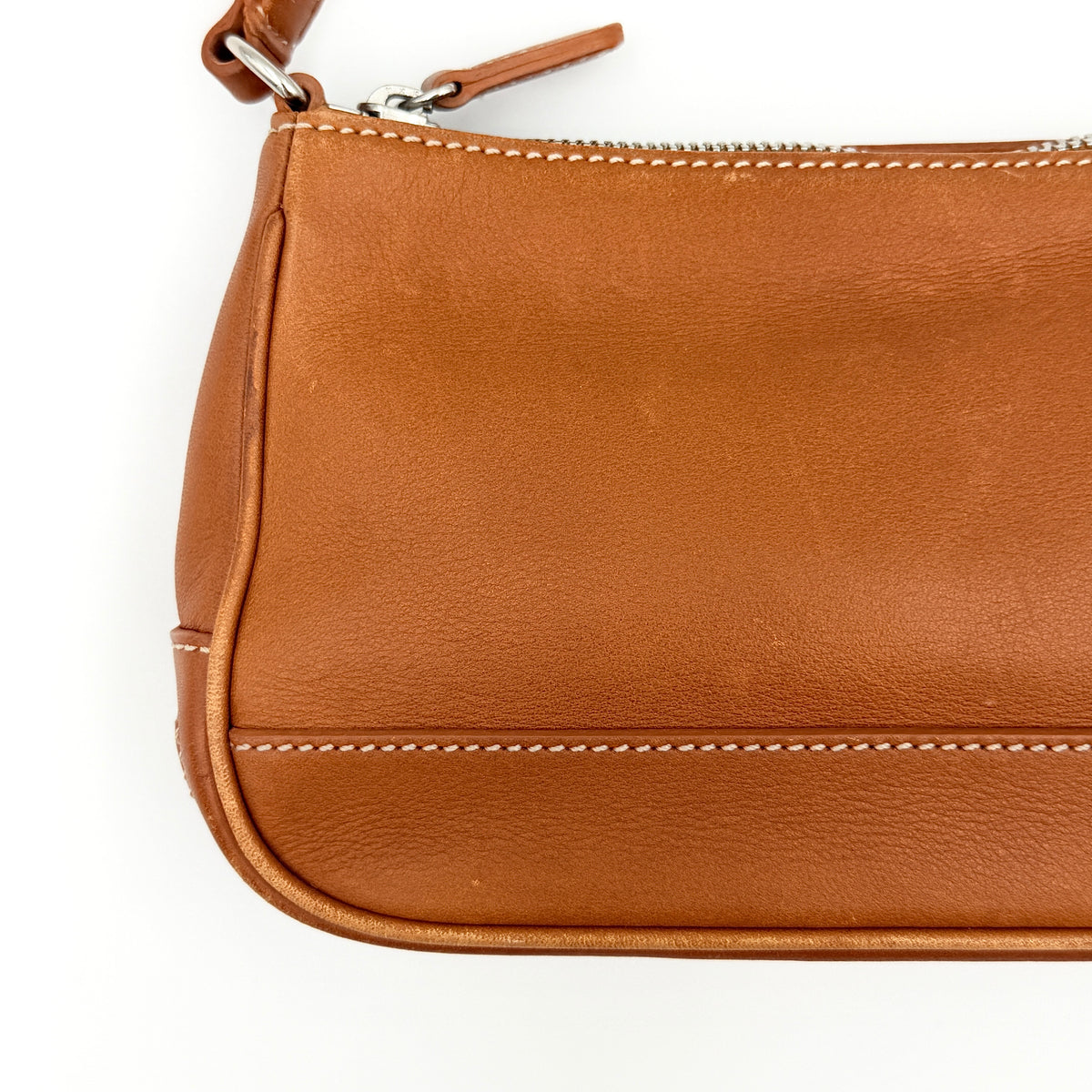 Coach Y2K Demi Leather Shoulder Bag Brown