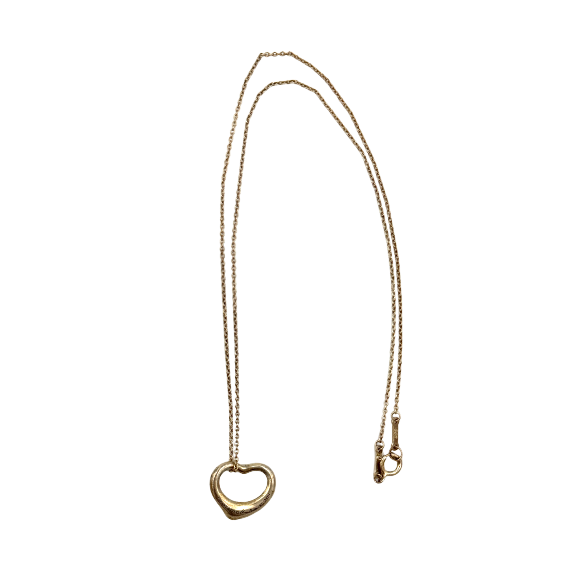 Tiffany & Co. Elsa Peretti Open Heart Necklace Gold