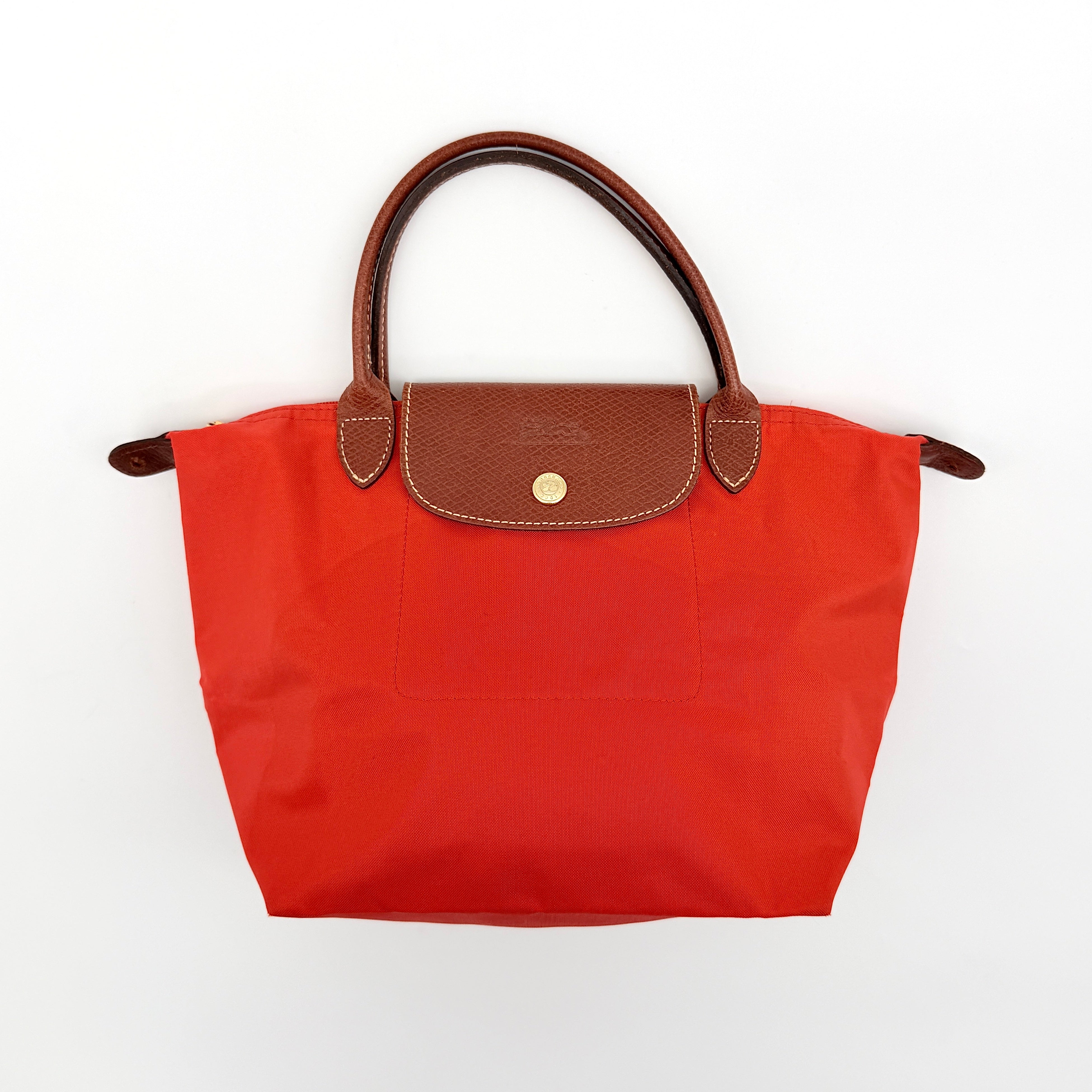 Longchamp Le Pliage Original Tote Bag Red/Brown