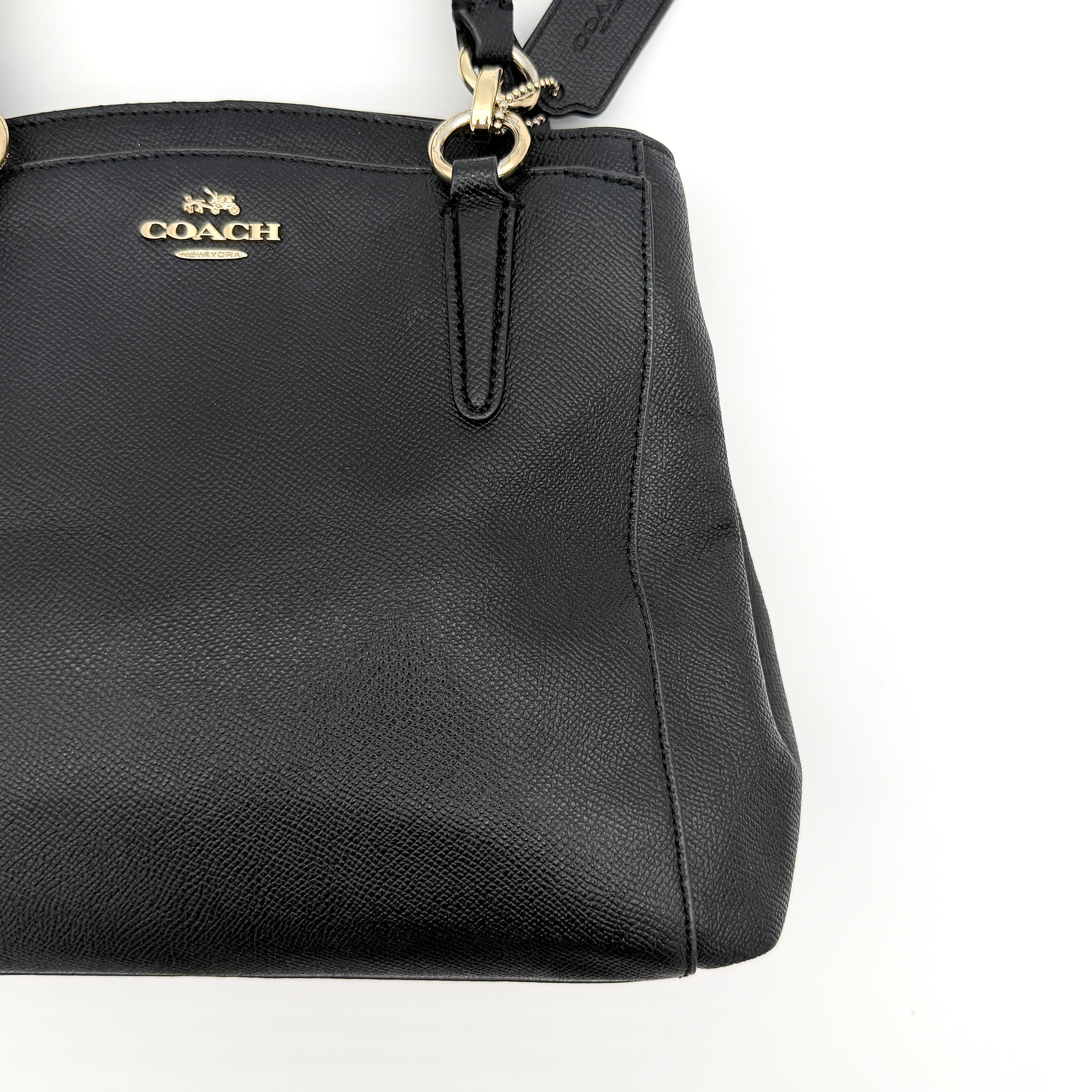 Coach 2Way Minetta Satchel Handbag Black