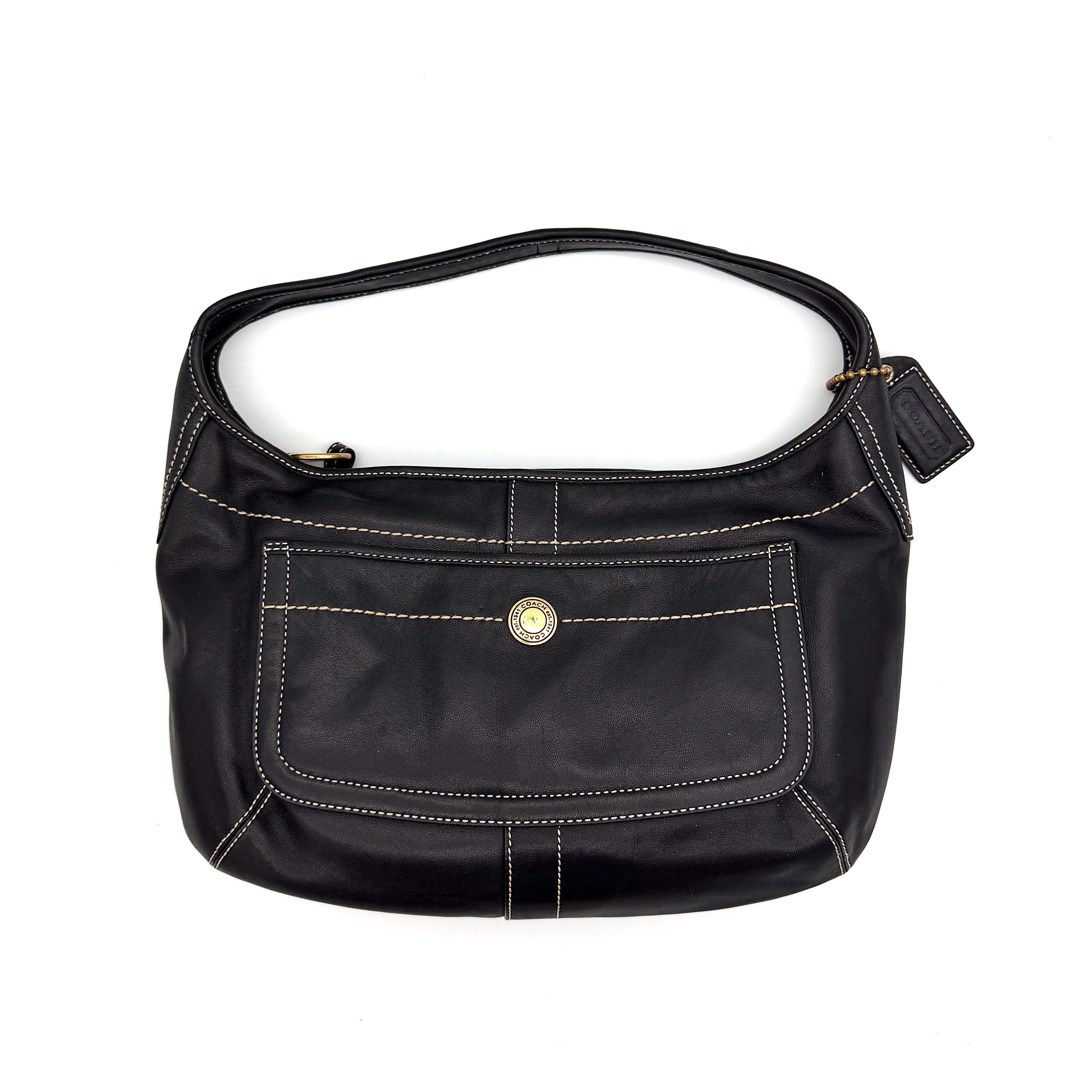 Coach Signature Ergo Hobo Shoulder Bag Black