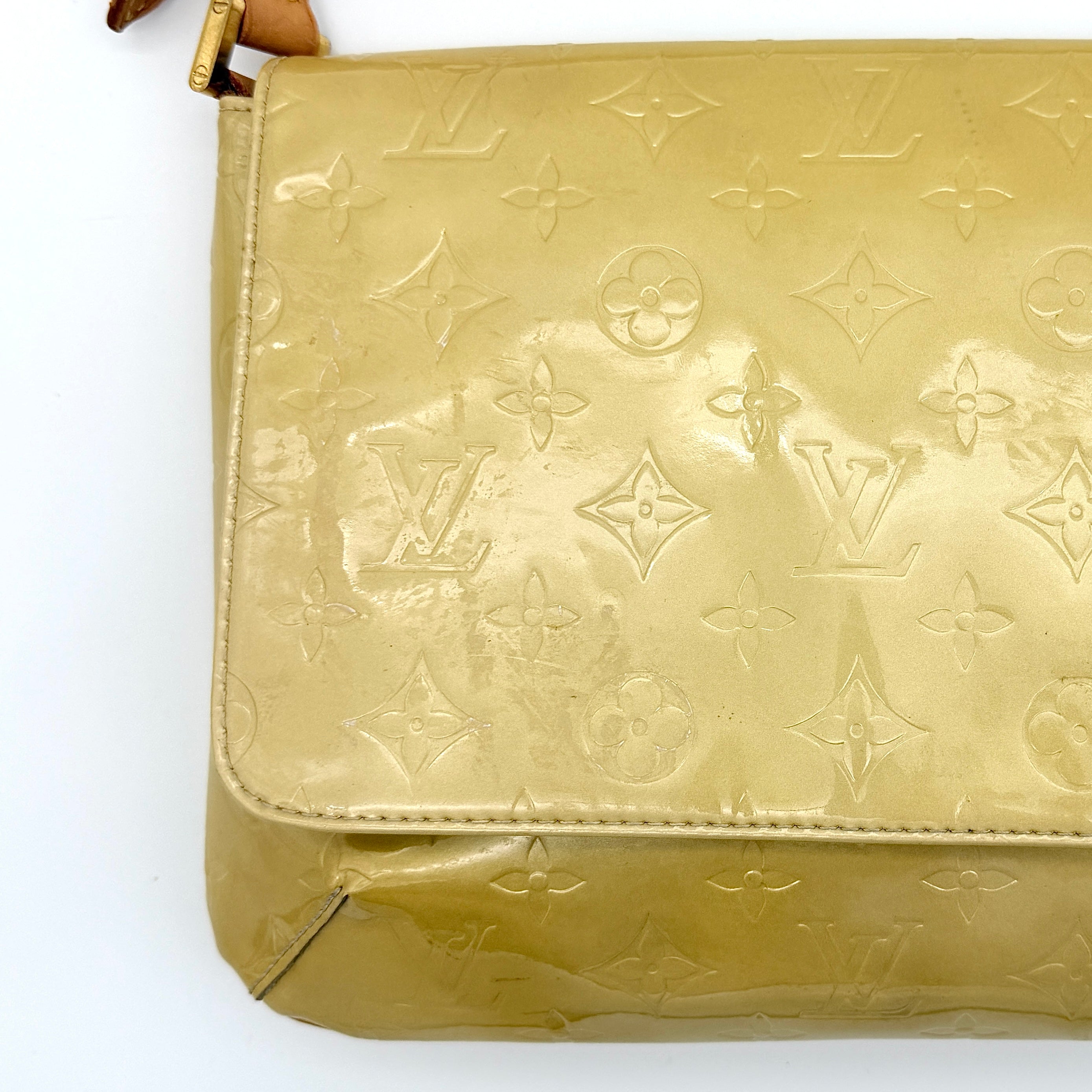 Louis Vuitton Monogram Vernis Thompson Street Bag Yellow