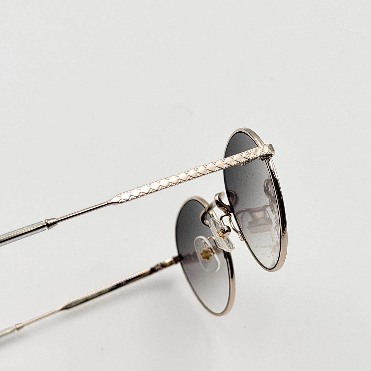Furla SFU425J Round Sunglasses Silver