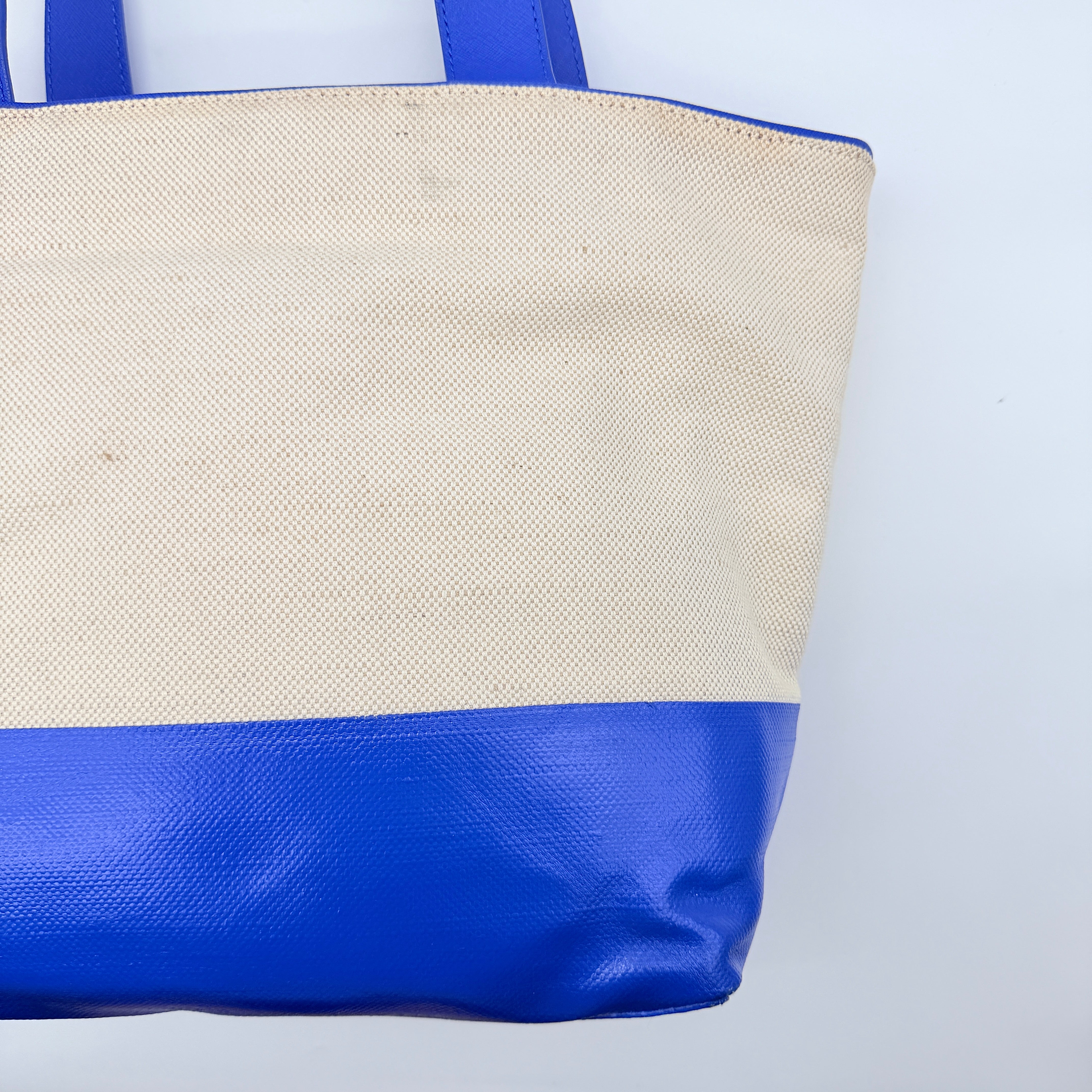 Kate Spade New York Heritage Spade Logo Tote Blue/Cream