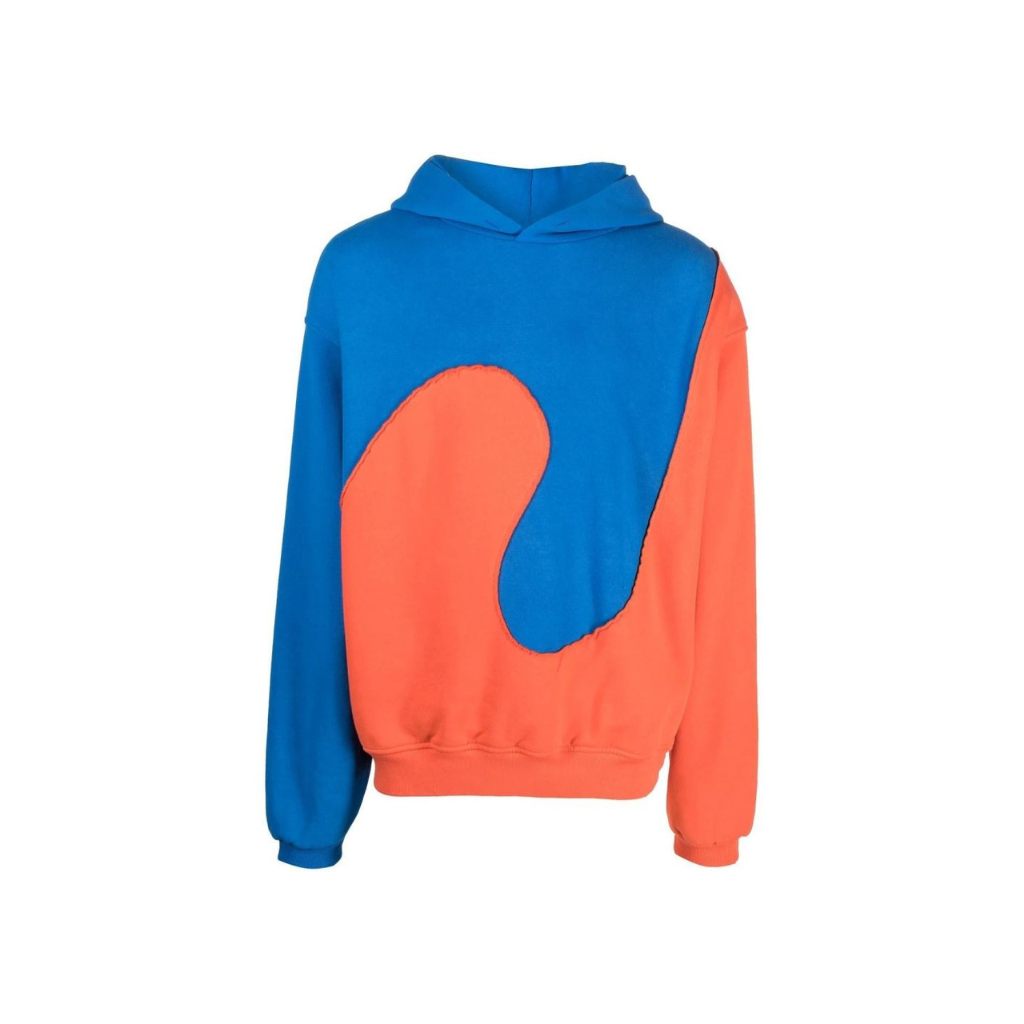 ERL Waves Two-Tone Hoodie Blue/Orange