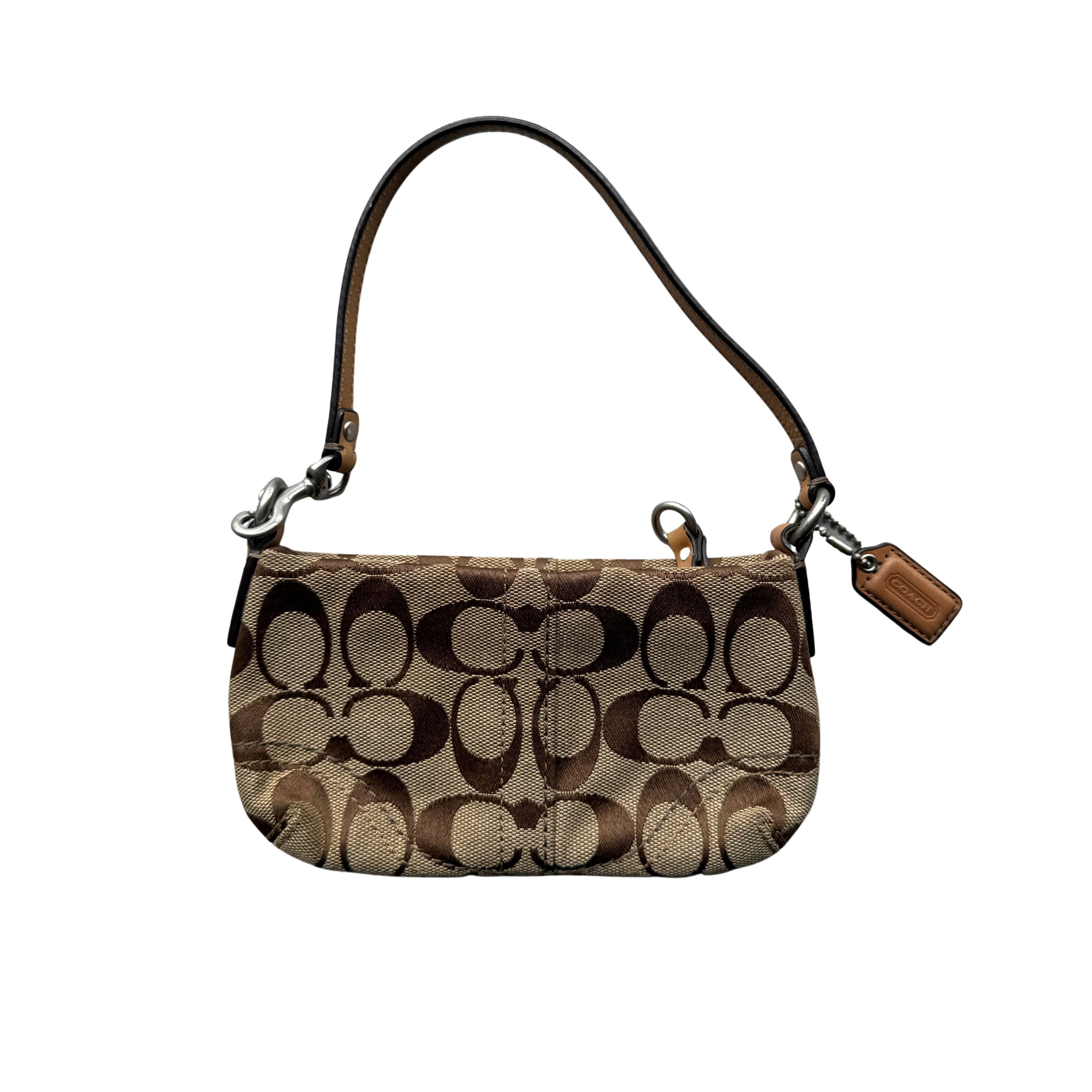 Coach Signature Canvas Mini Bag Beige