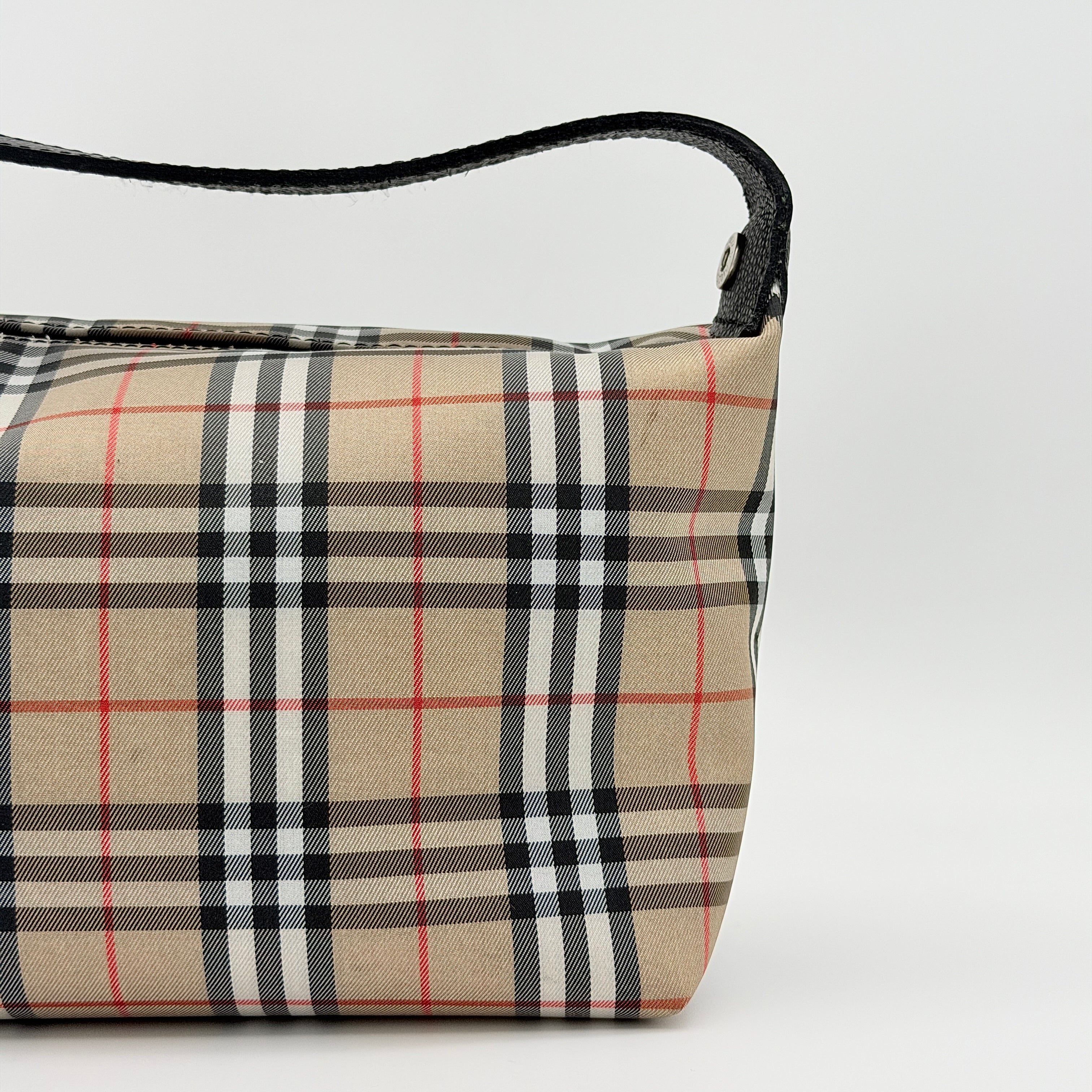 Burberry London Nova Check Mini Hobo Shoulder Bag Beige