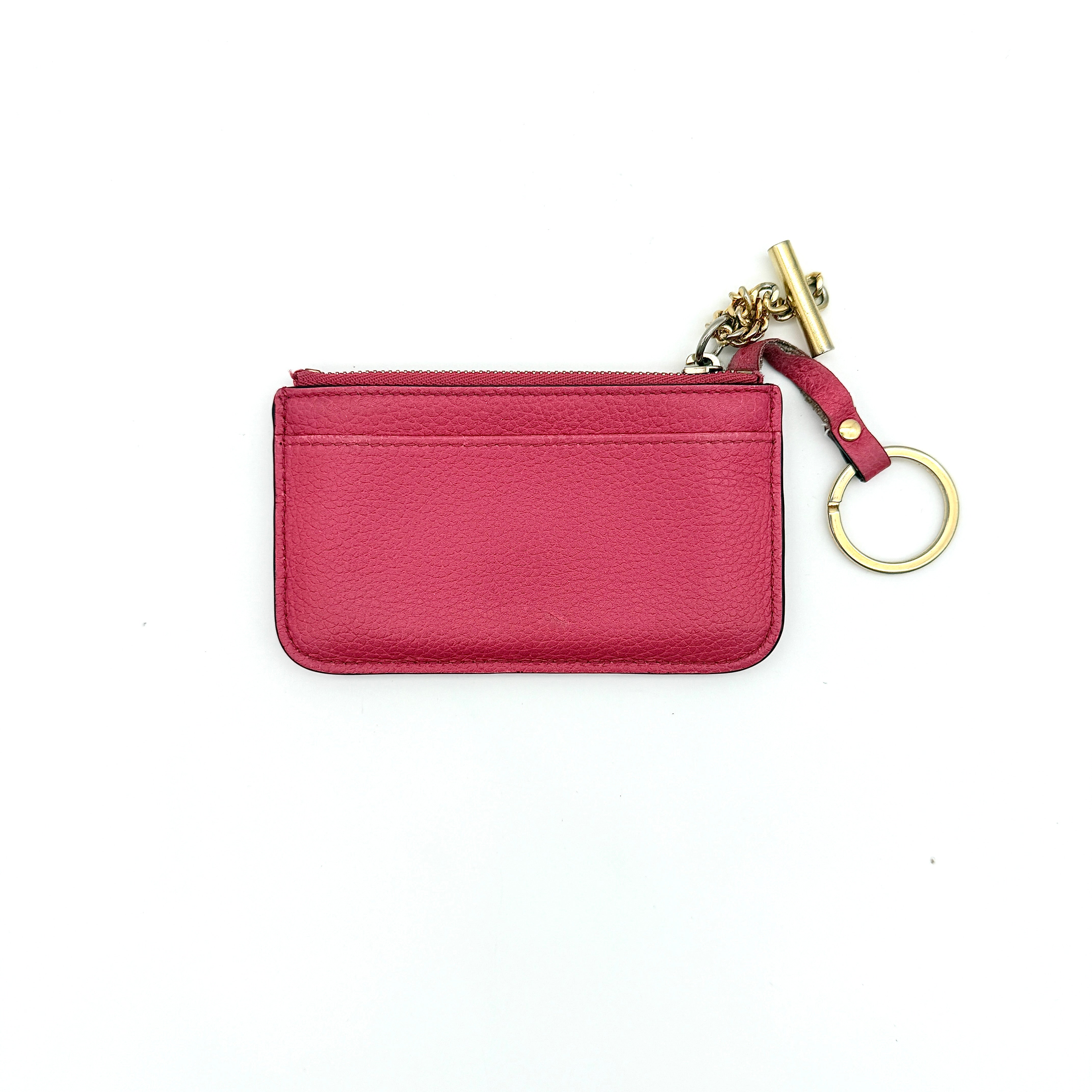 Chloe Leather Coin Case Pink