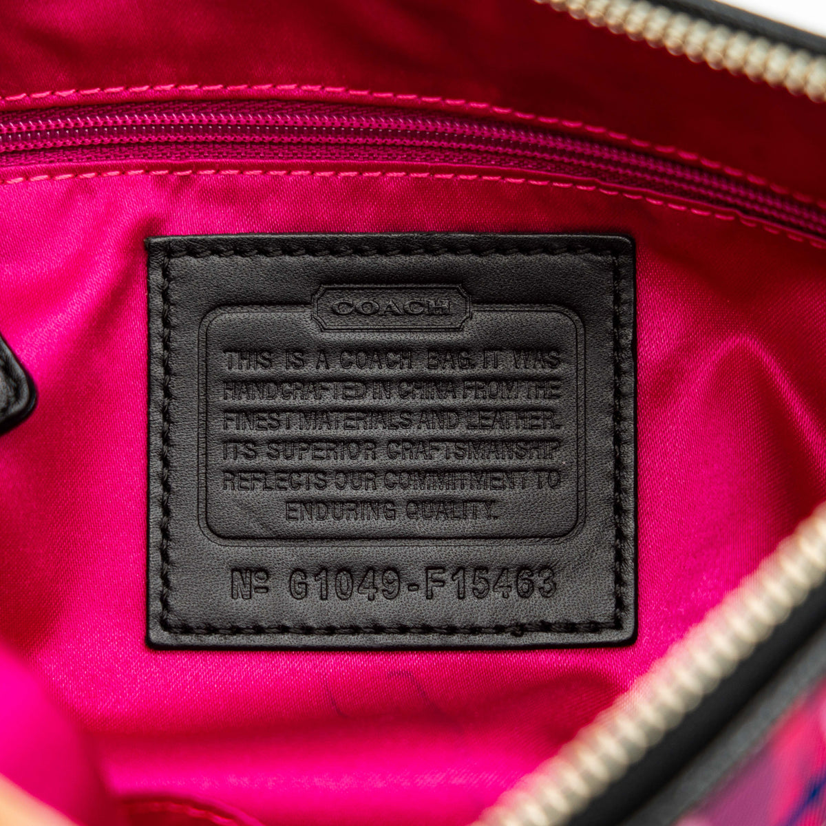 Coach 2Way Signature Poppy Tartan Shoulder Bag Multi