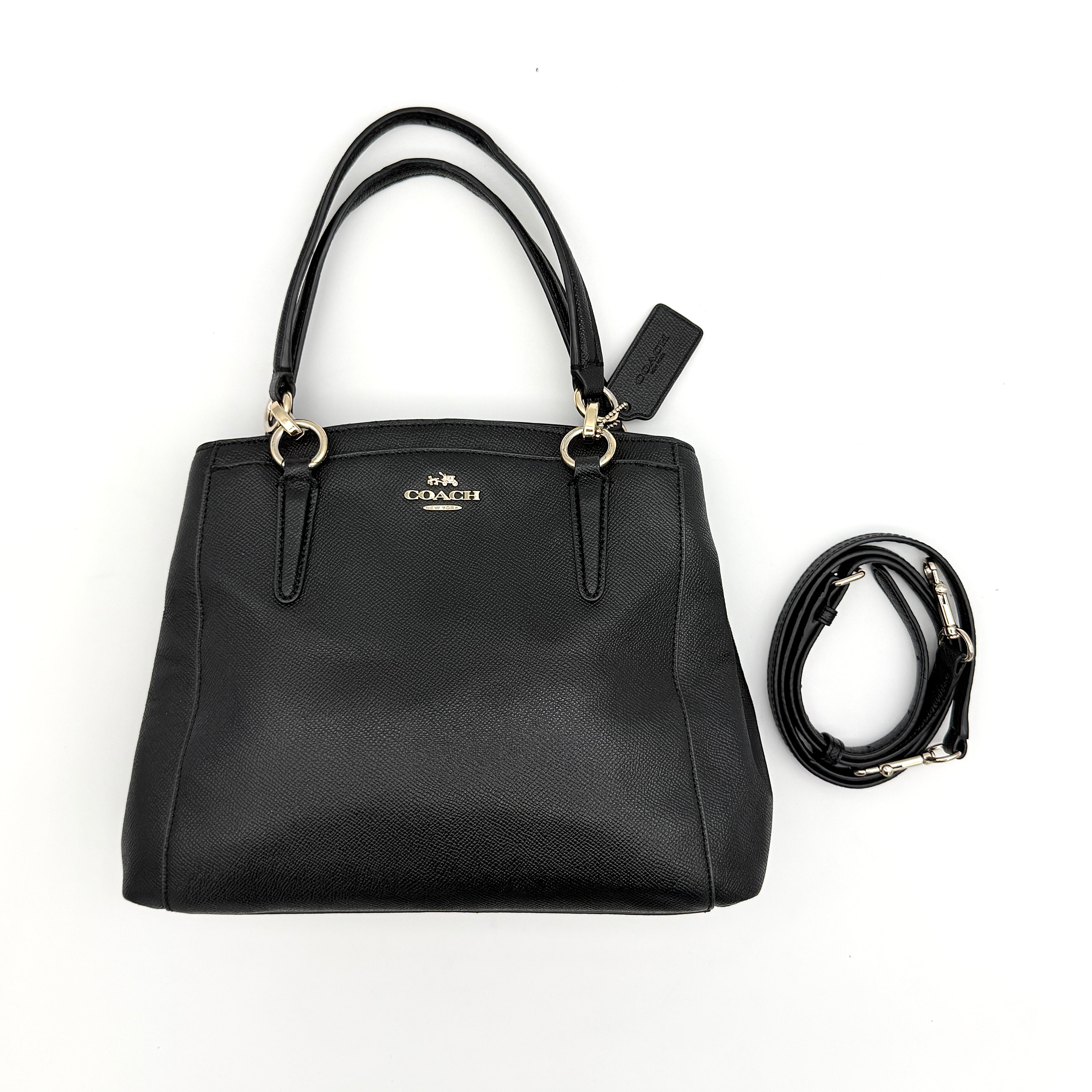 Coach 2Way Minetta Satchel Handbag Black