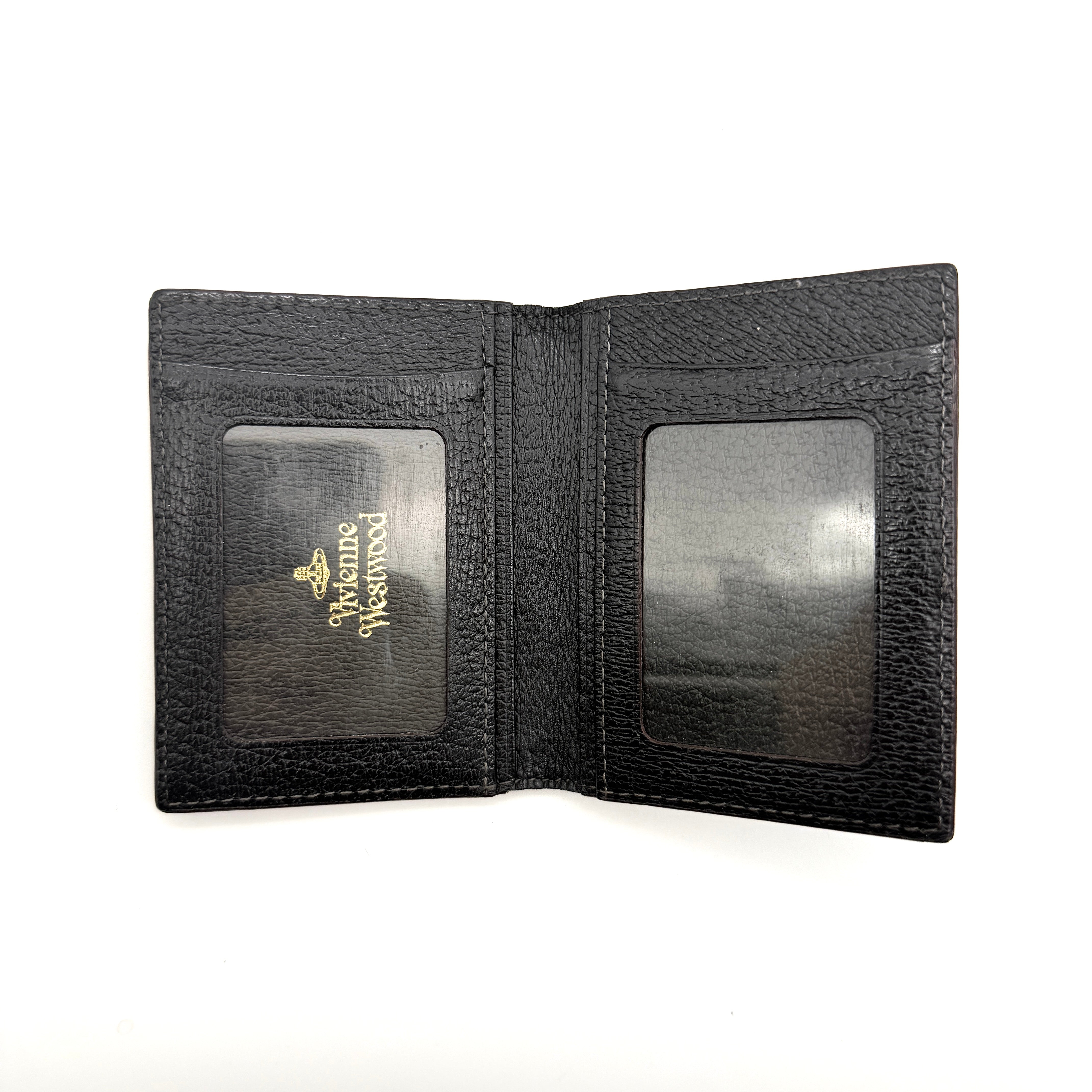 Vivienne Westwood Orb Flap Cardholder Black/Gold