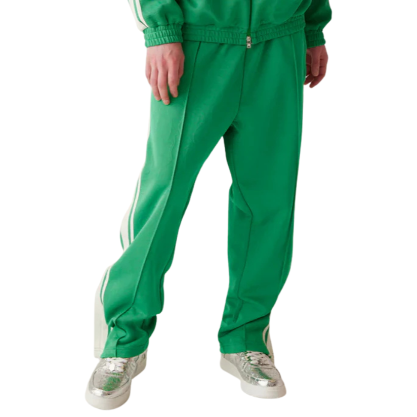 BAPE Line Camo Jacquard Loose Fit Sweatpants Green