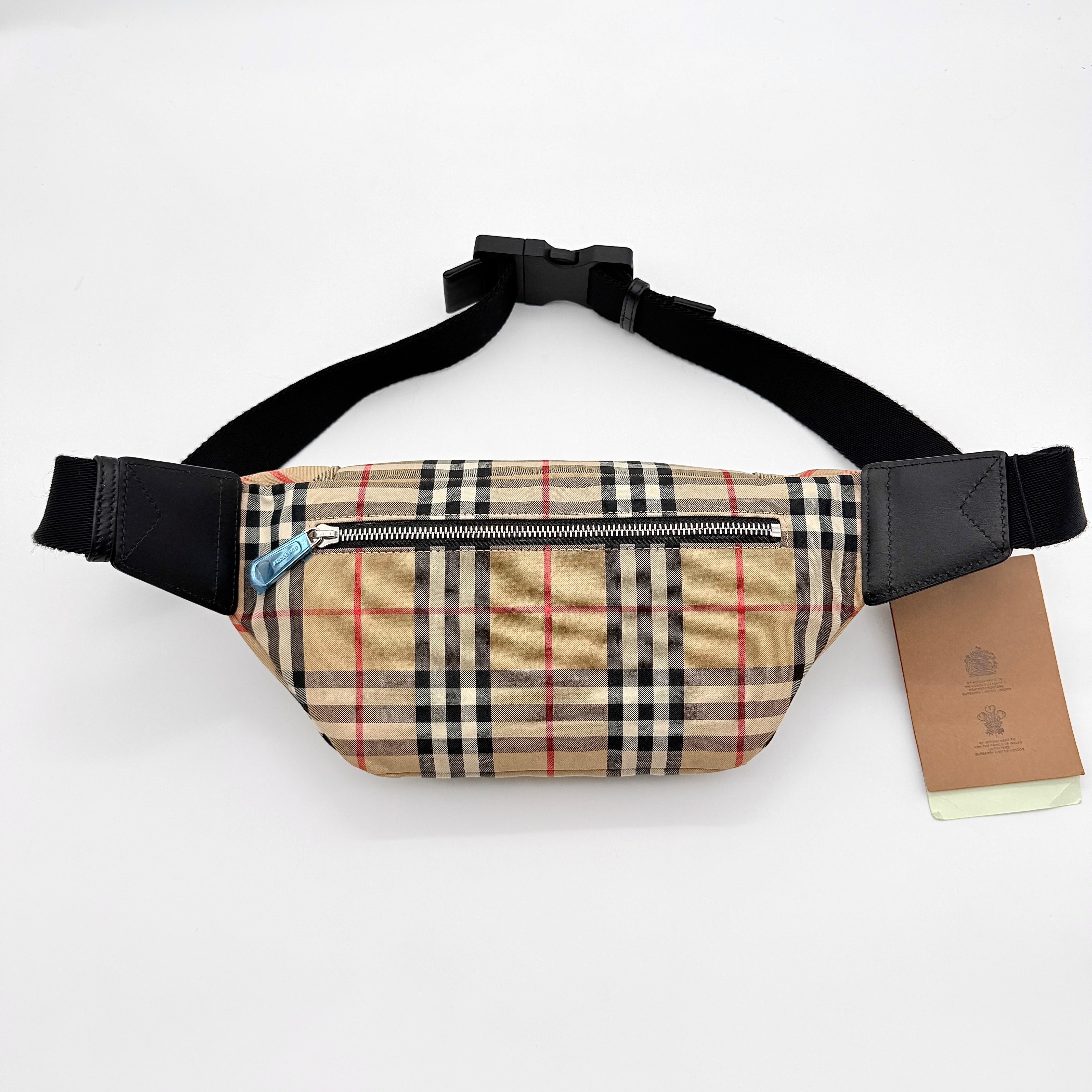 Burberry Nova Check Waist Bag Beige