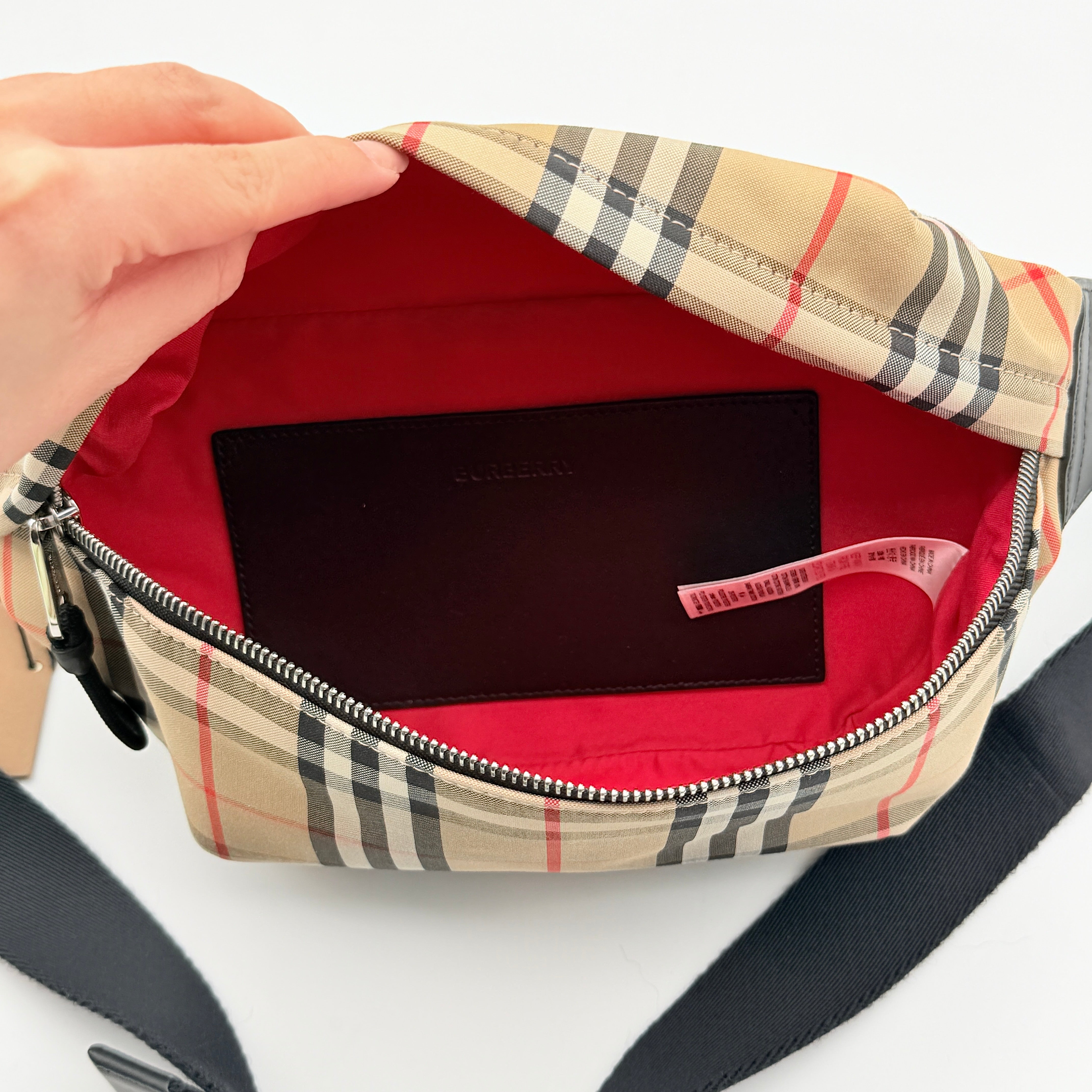 Burberry Nova Check Waist Bag Beige