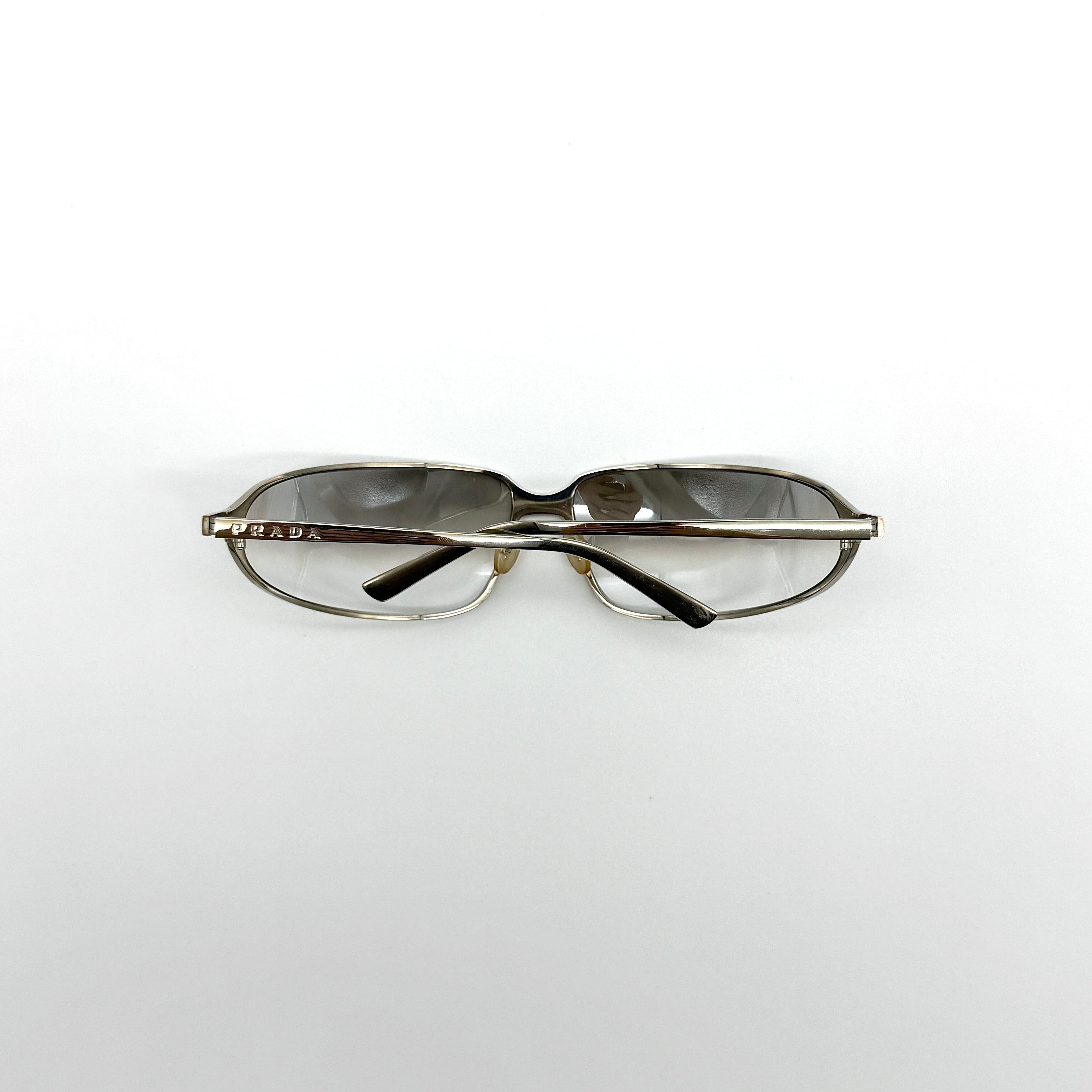Prada Titanium Vintage Sunglasses Silver