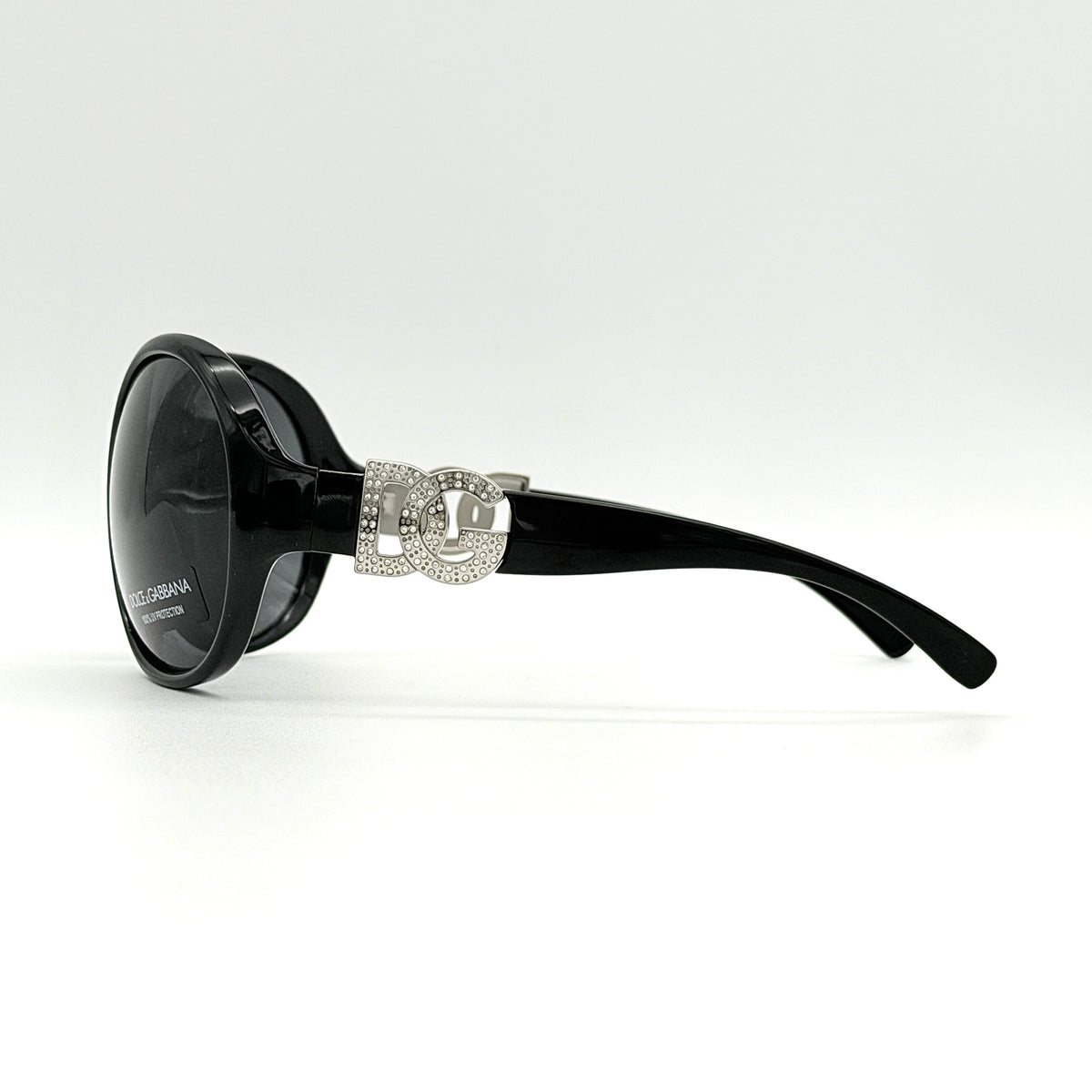 Dolce & Gabbana DG6030B DG Rhinestone Sunglasses Black