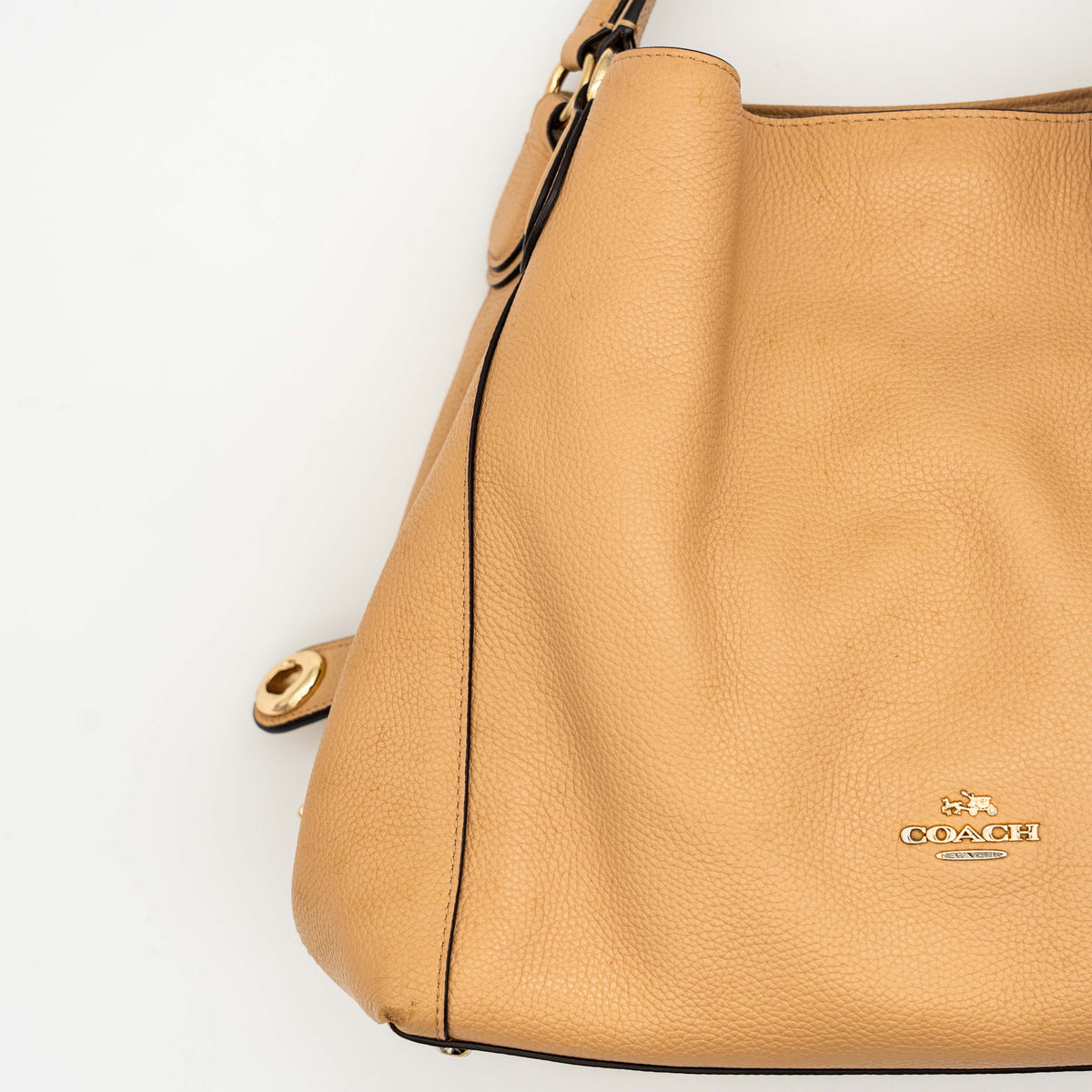 Coach Edie 31 Hobo Shoulder Bag Beige