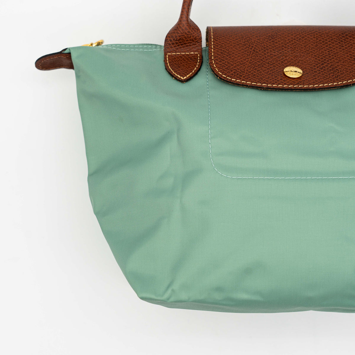Longchamp Le Pliage Original Handbag Light Green/Brown
