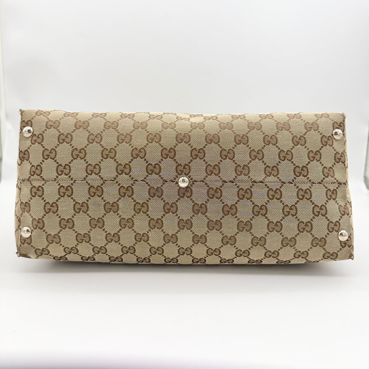 Gucci GG Monogram Icon Bit Shoulder Bag Beige/Brown