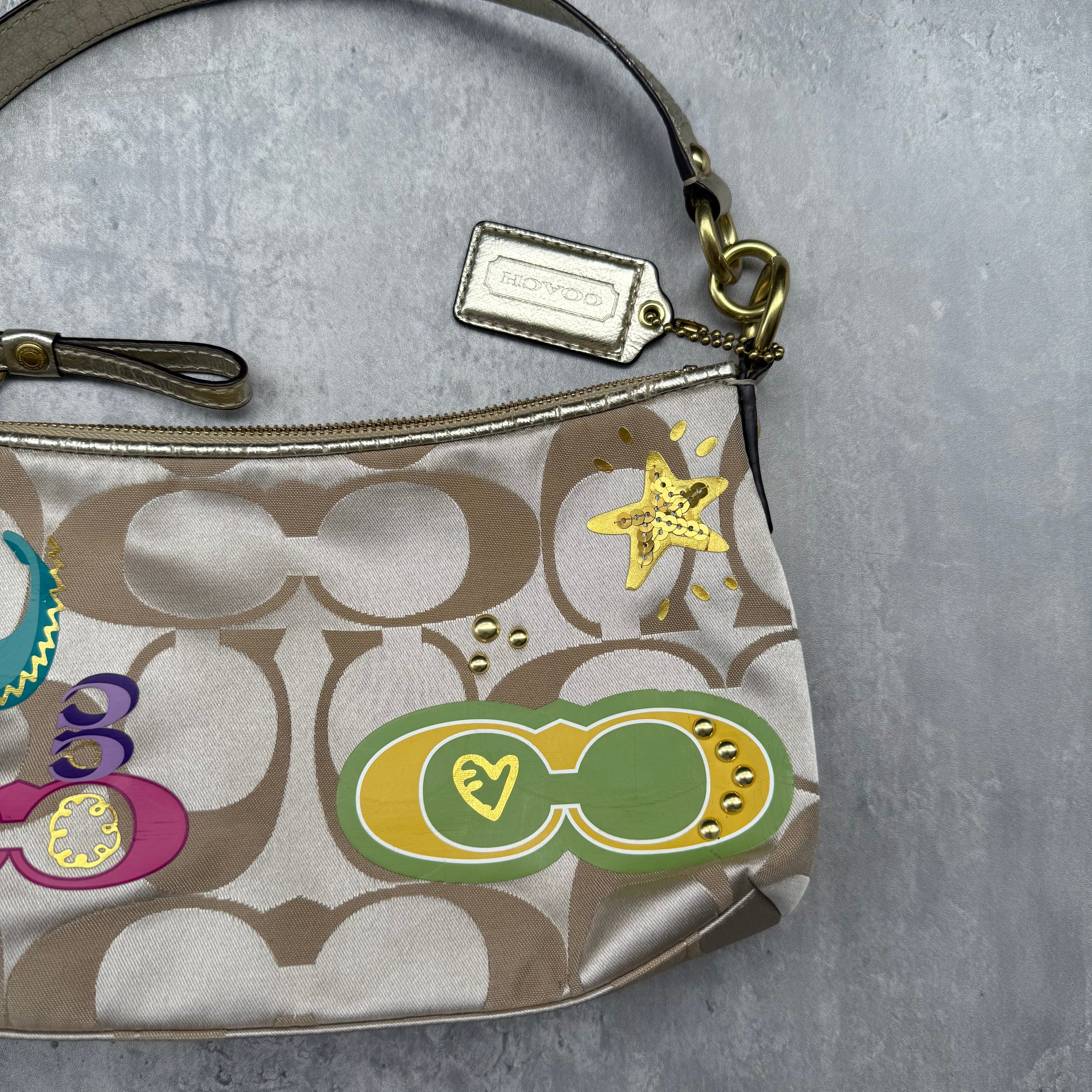 Coach 2Way Signature Baguette ShoulderBag Multicolor