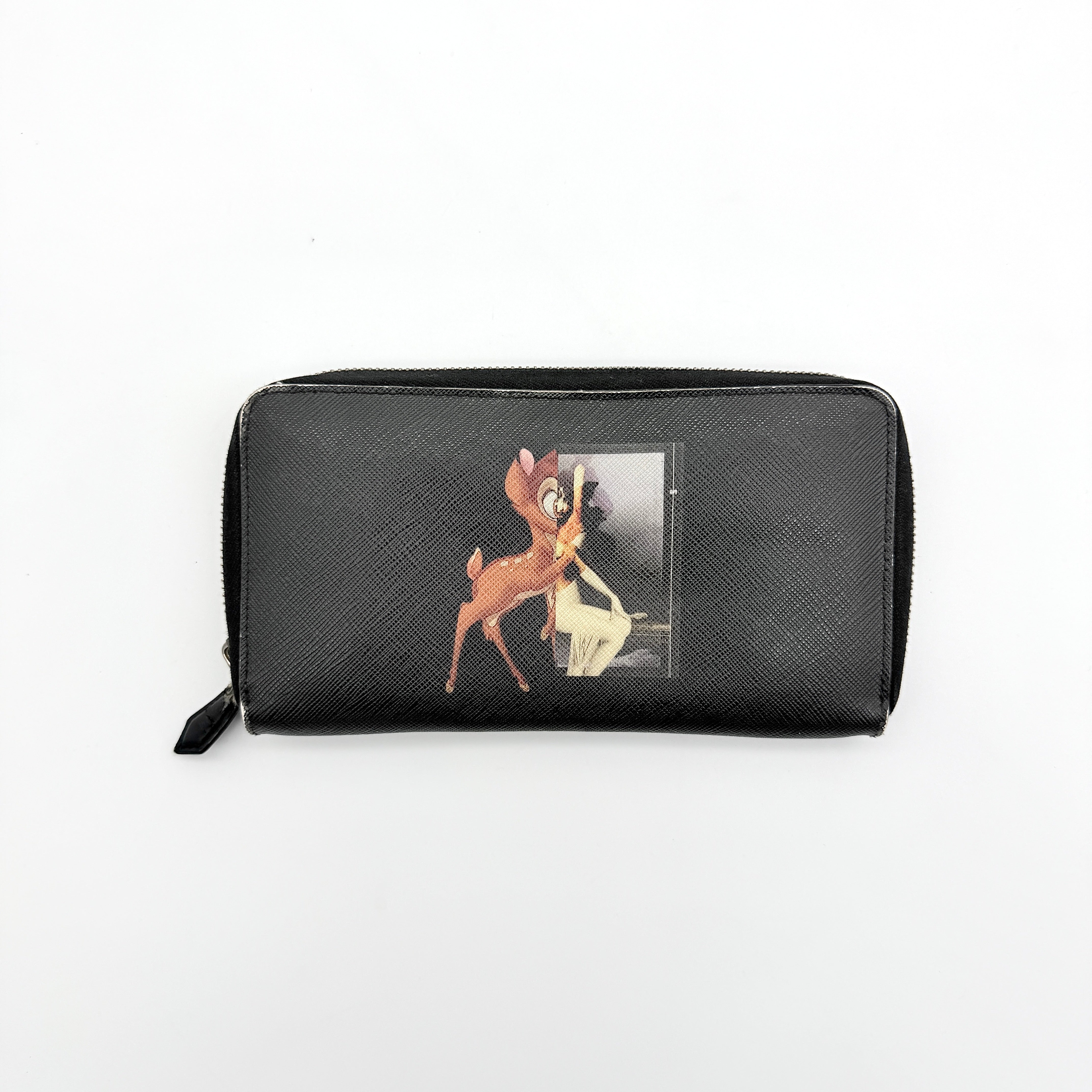 Givenchy Bambi Zip-Around Long Wallet Black