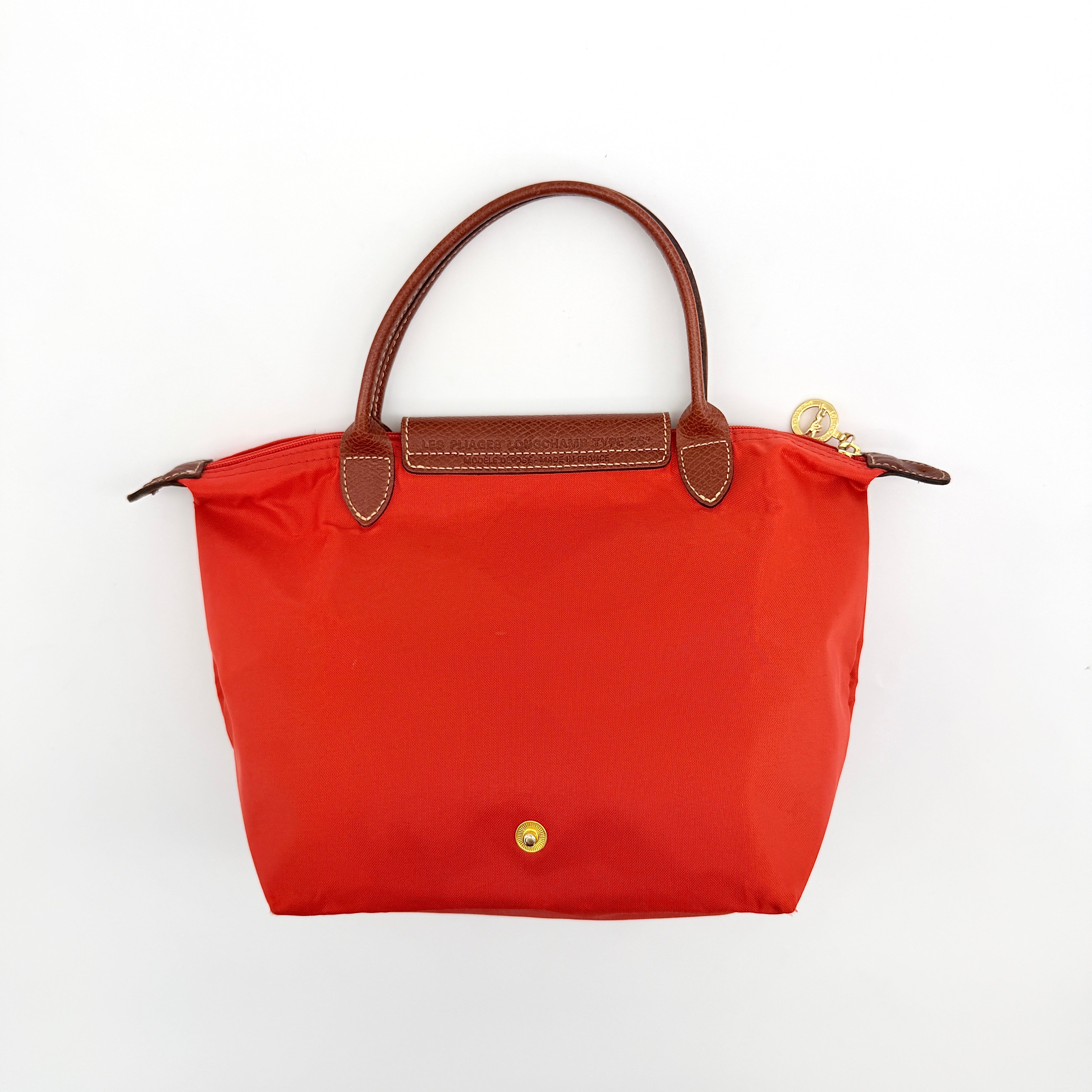 Longchamp Le Pliage Original Tote Bag Red/Brown