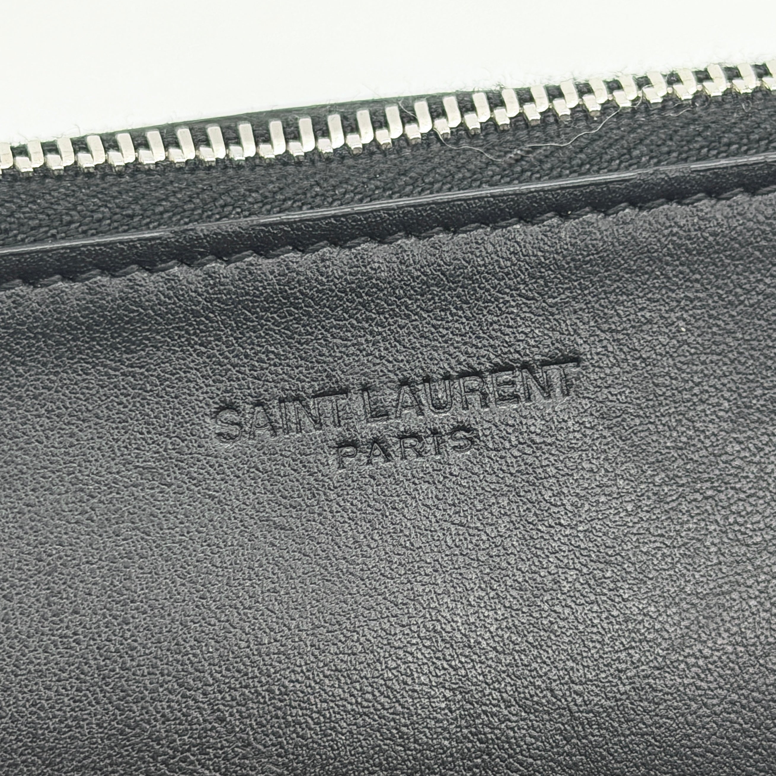 YSL Saint Laurent Paris Smoking Forever Clutch Bag Black