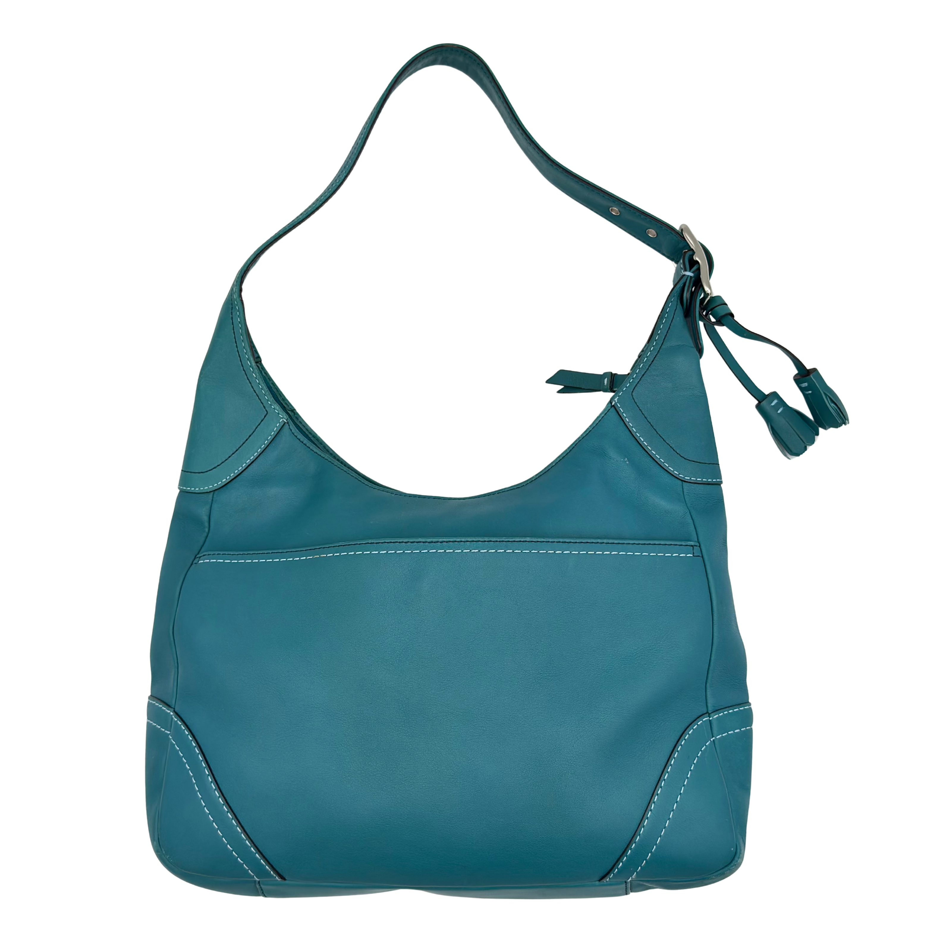 Coach Hamilton Hobo Shoulder Bag Turquoise Blue