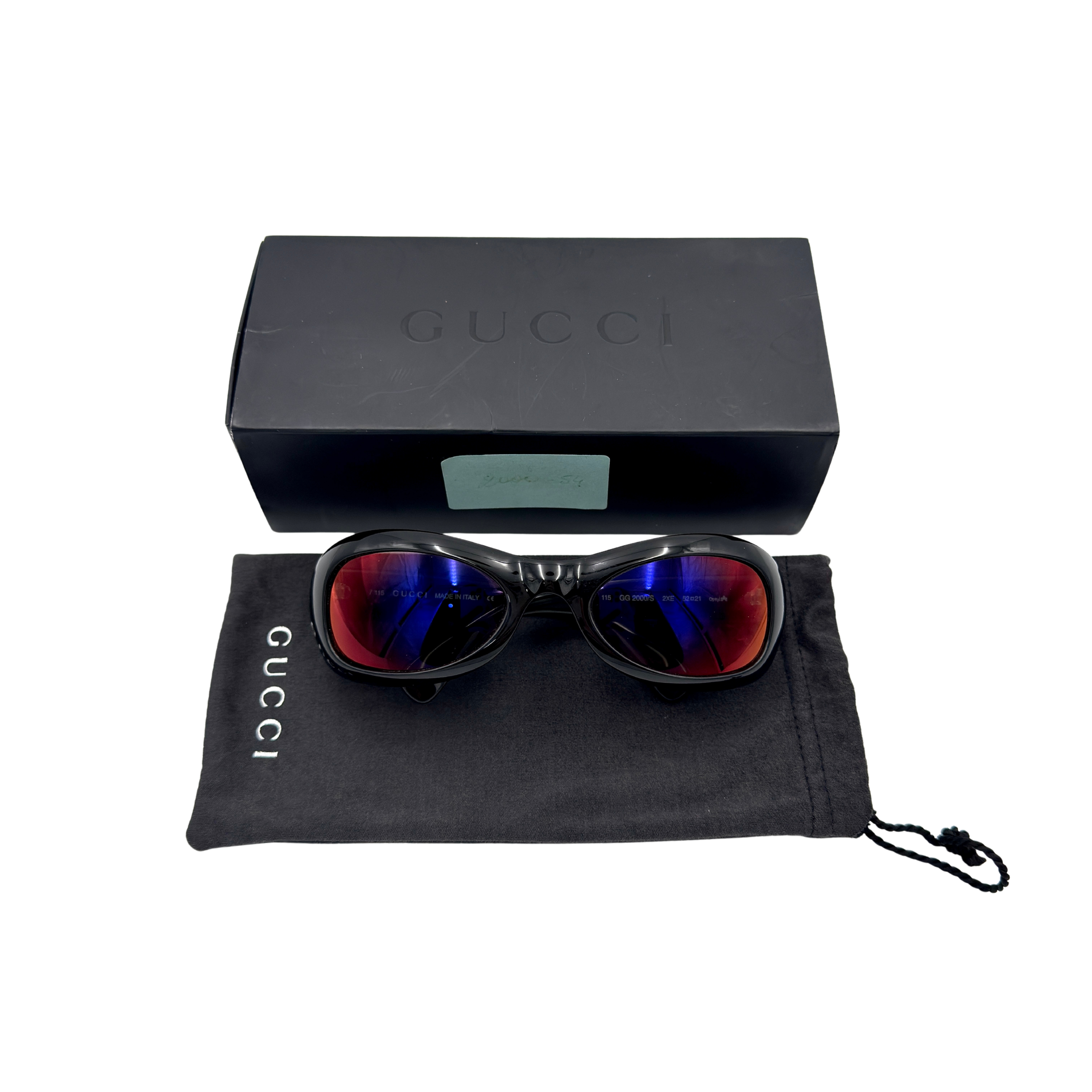 Gucci GG2000/S Oval Sunglasses Black