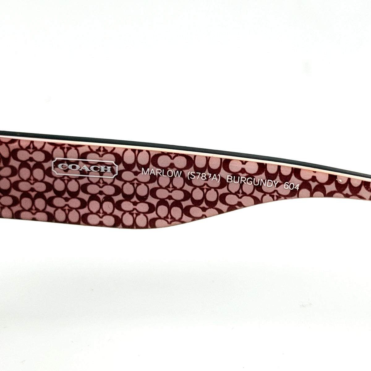 Coach Marlow (S787A) Crystal Floral Sunglasses Burgundy