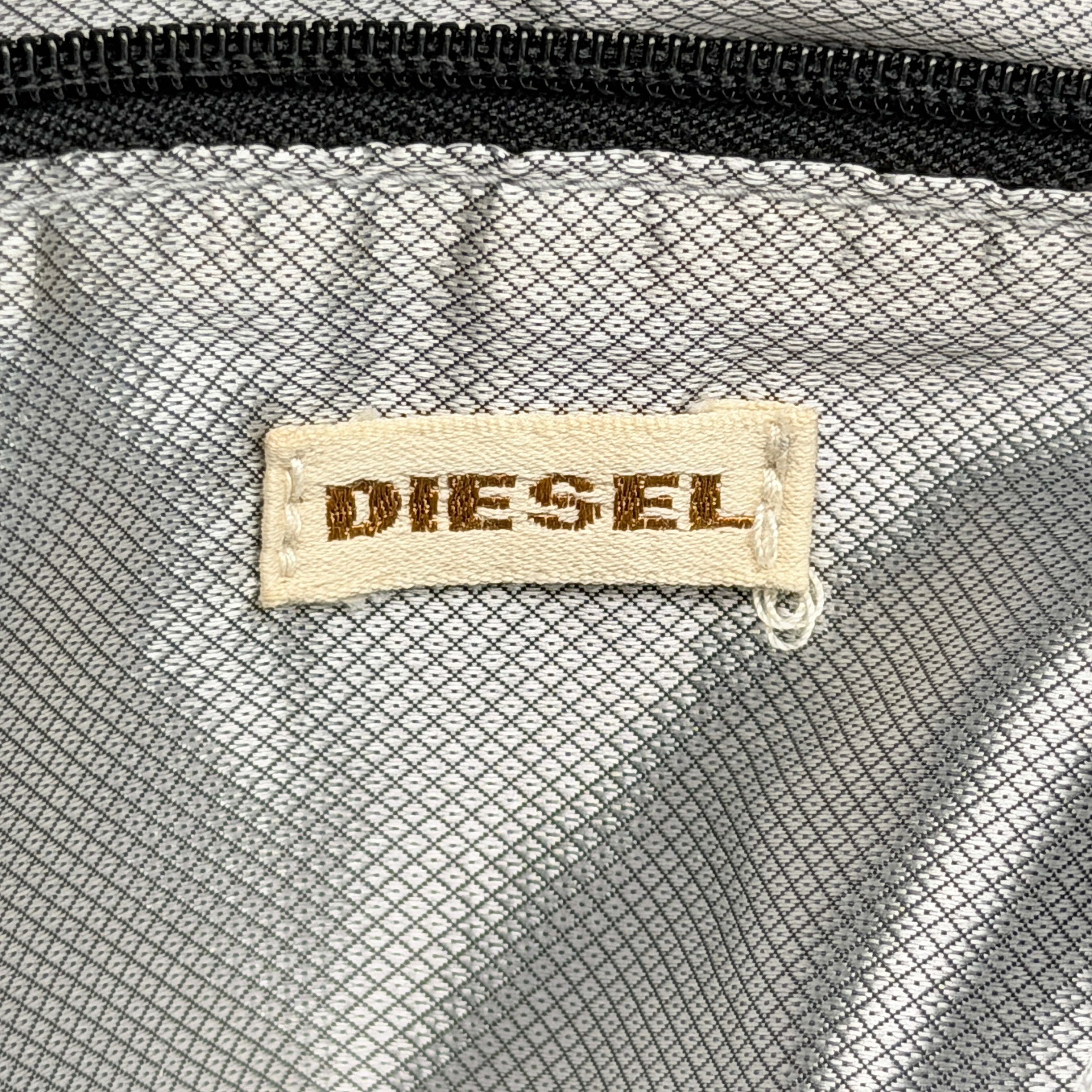 Diesel Y2K Nylon Shoulder Bag Black