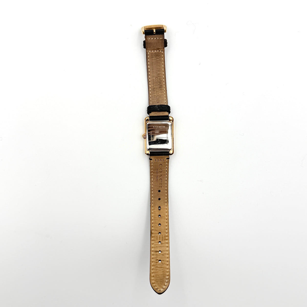 Coach CA.88.7.34.0913 Rectangular Watch Gold/Black